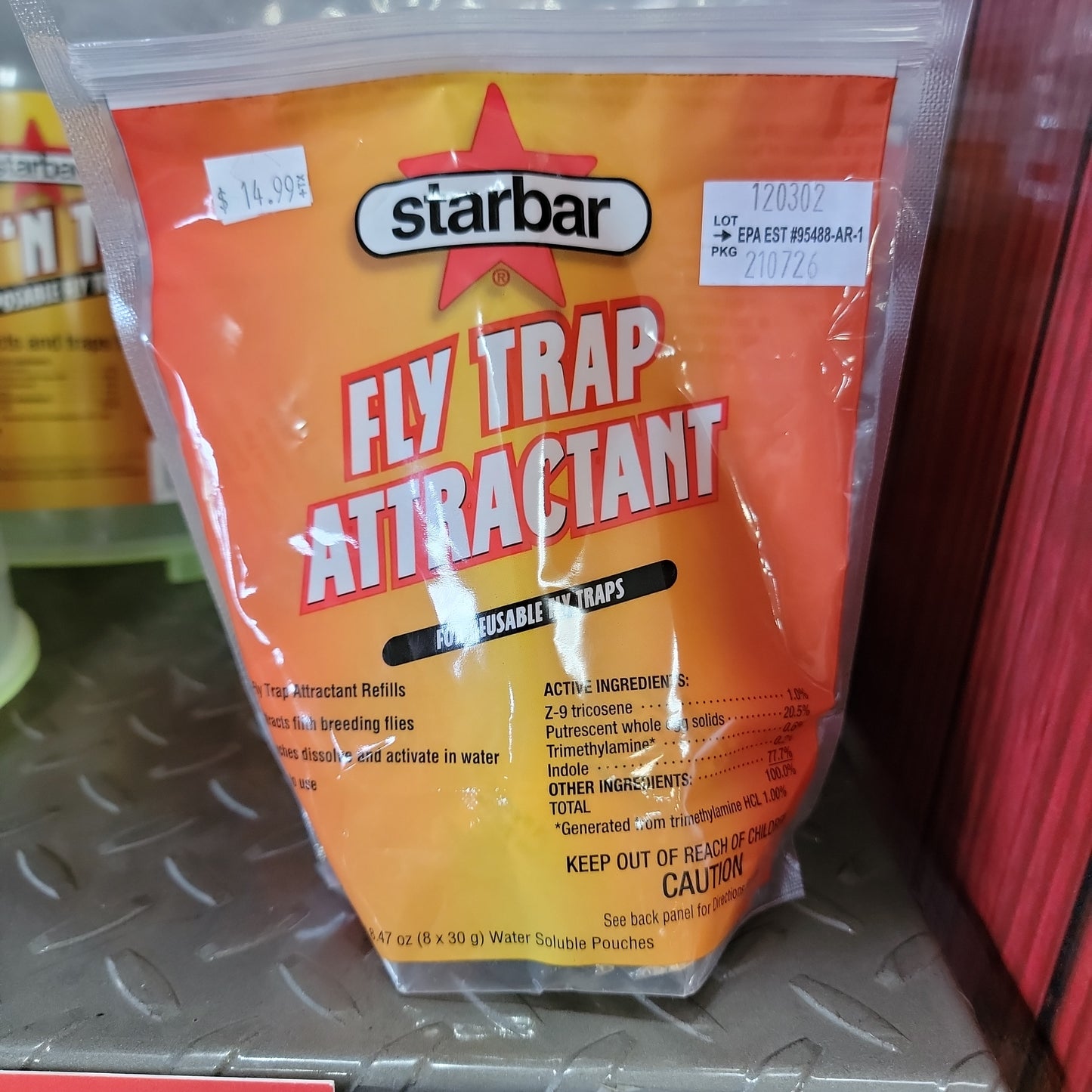 STARBAR FLY TRAP ATTRACTANT-ORANGE : 8.47 OZ