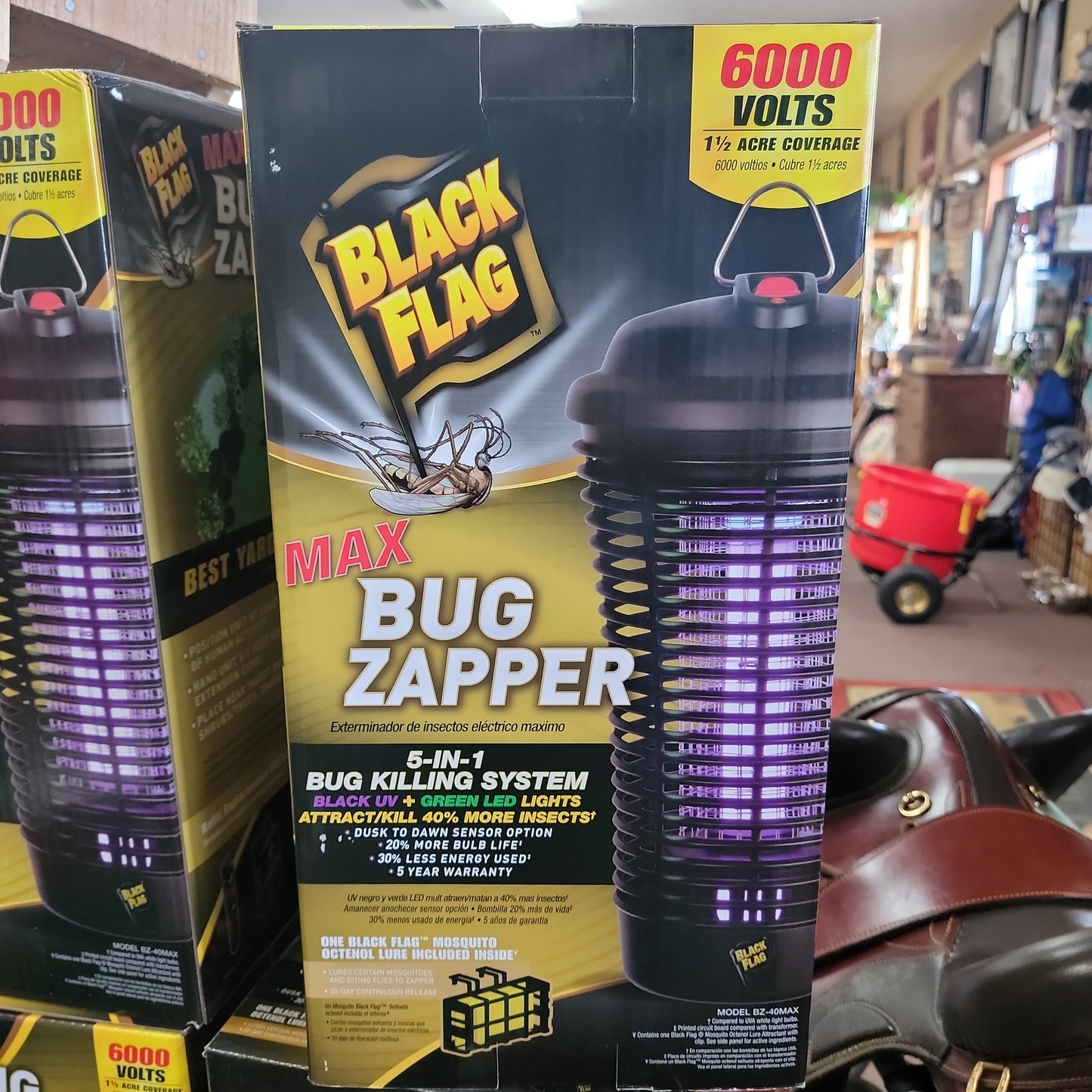 40 WATT 6500V BUG ZAPPER-BLACK : 1 1/2 ACRE