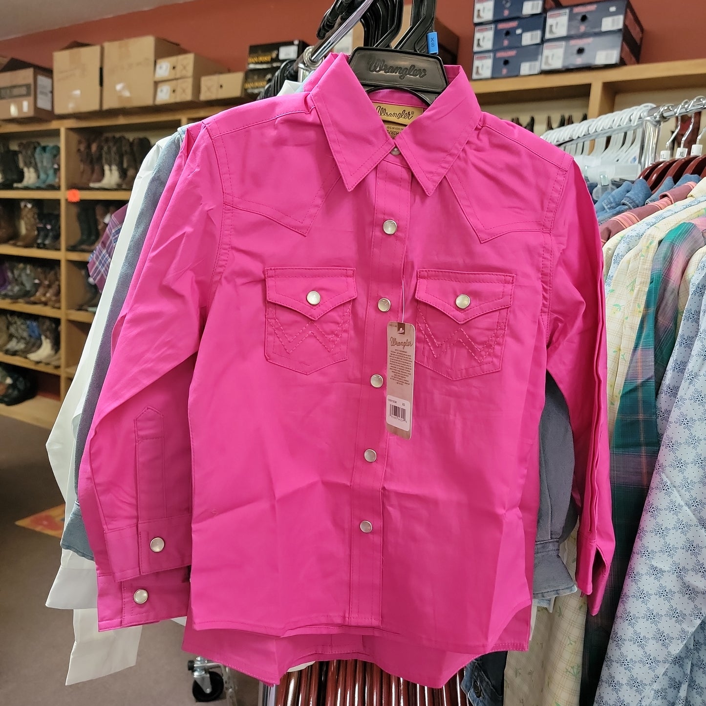 Wrangler western girls shirt GW1003K