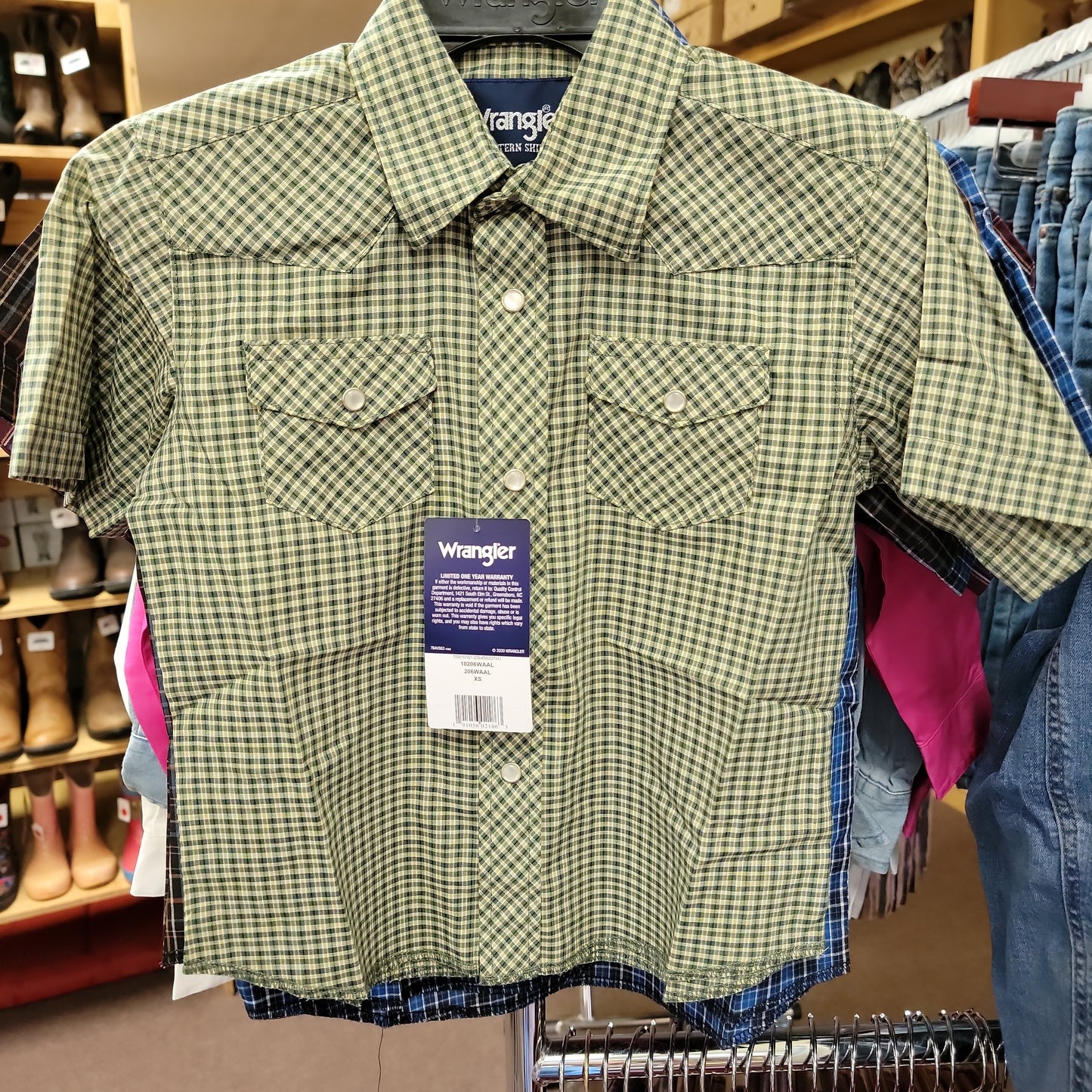 Wrangler boys western dress shirt 206WAAL