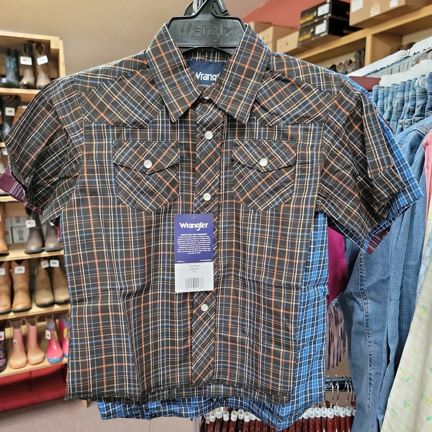 Wrangler boys western dress shirt 206WAAL