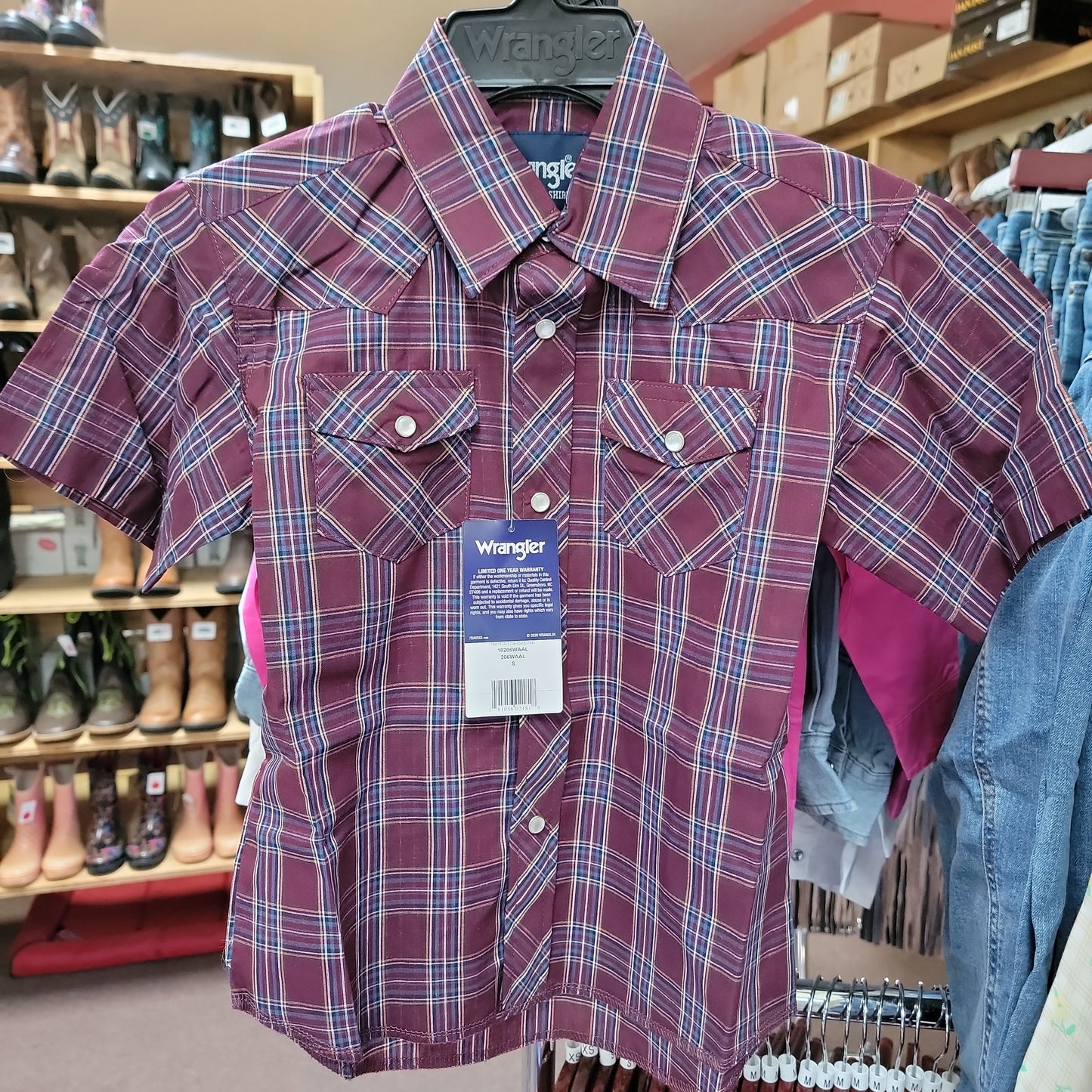 Wrangler boys western dress shirt 206WAAL