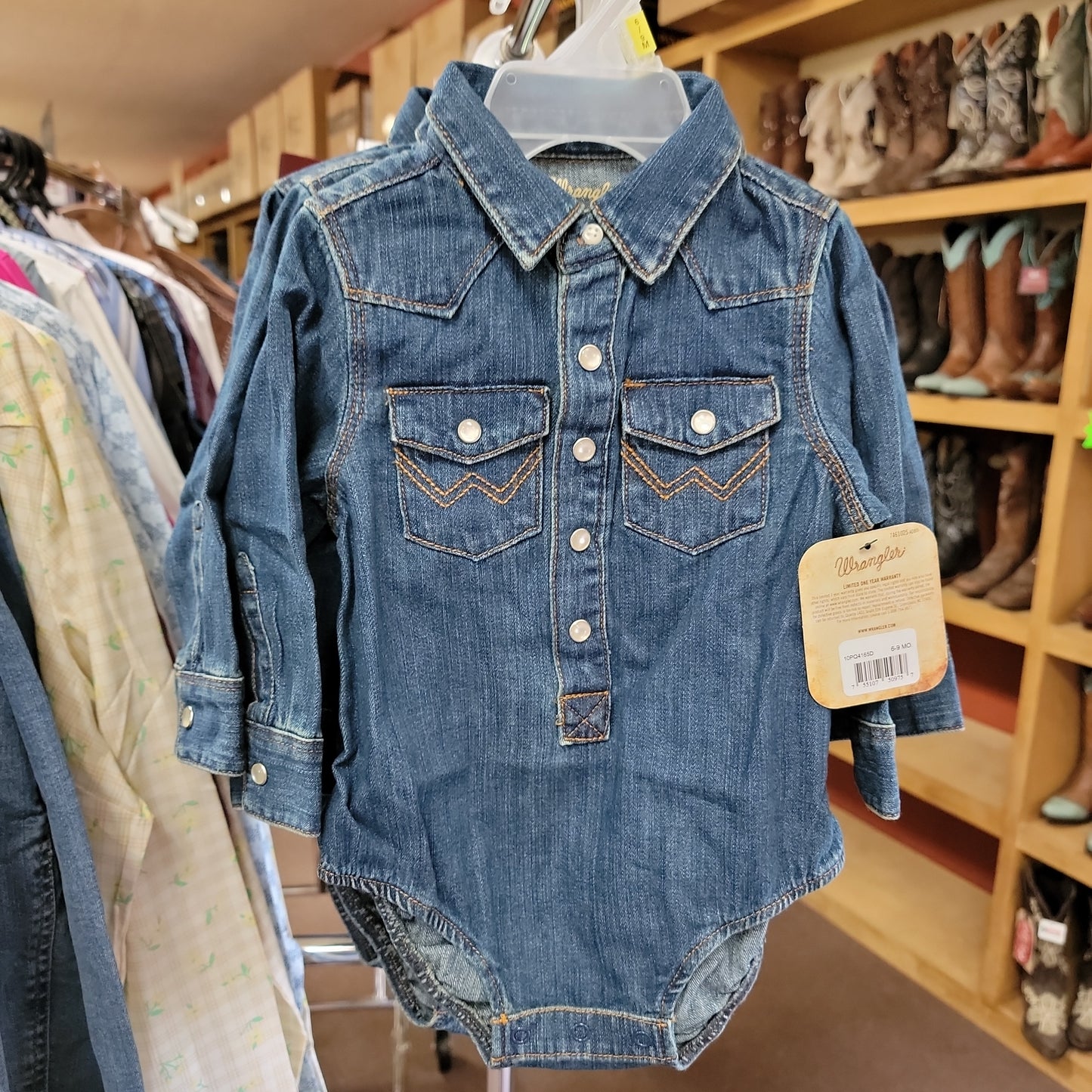 Wrangler denim baby body suit PQ4165D