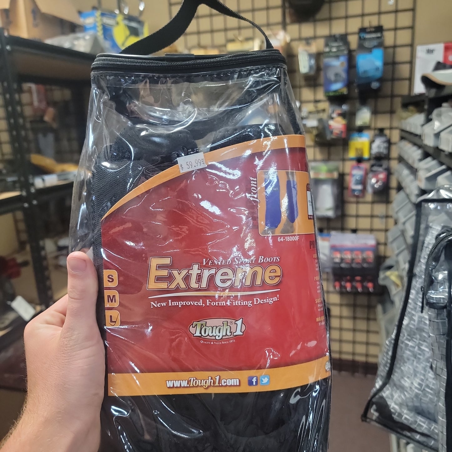 TOUGH-1 VENTED SPORT BOOT-BLACK/WHITE : HORSE