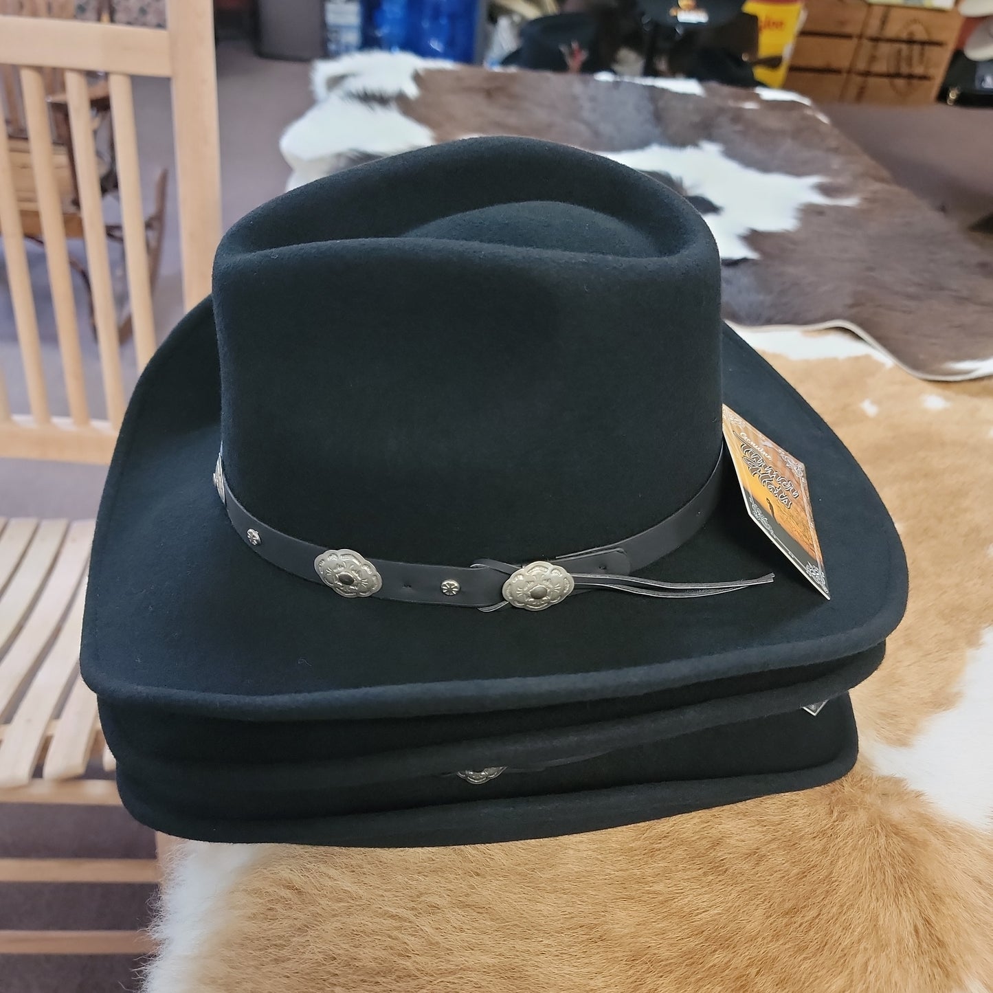 CHEYENNE BLACK HAT BLACK 1412