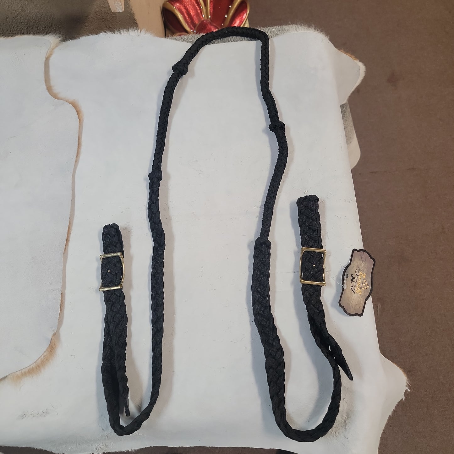 Barrel rein 5/8 braided