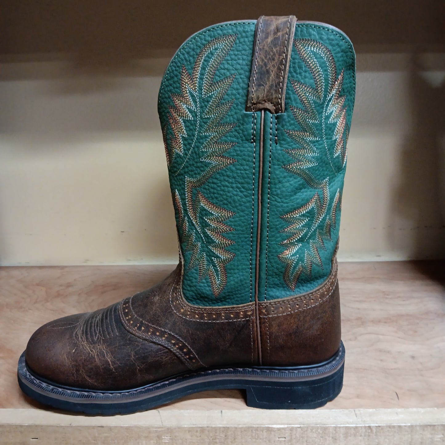 Justin Stampede Workboots-Green :