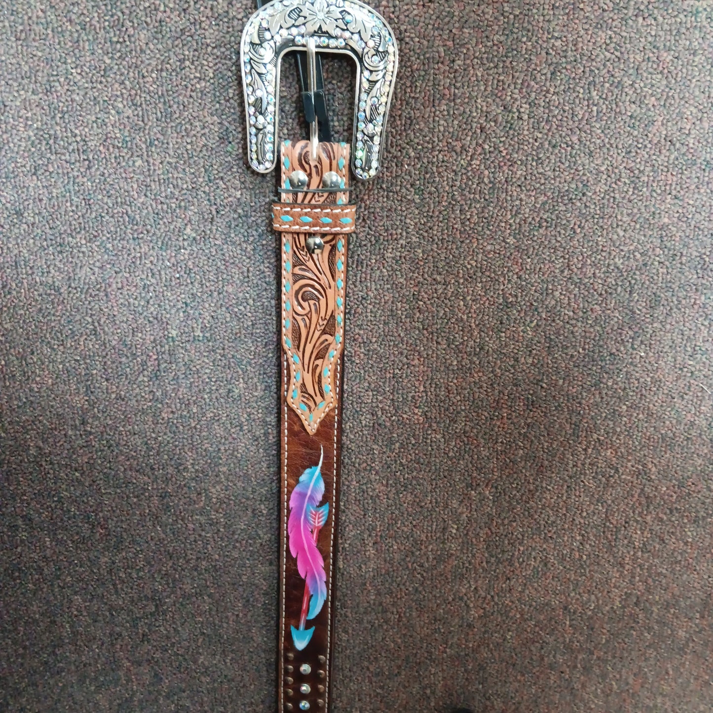 Belt - Feather / Arrow-Pink : M