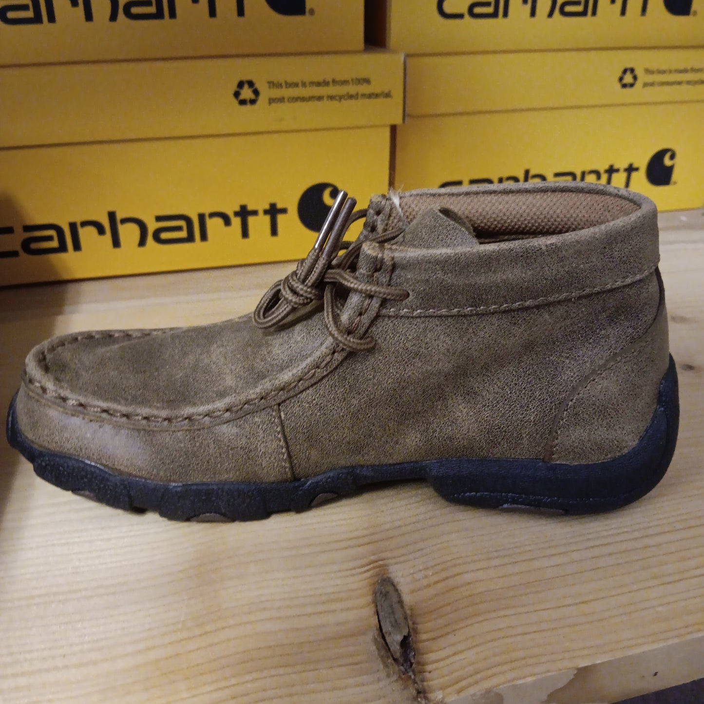 Kids Chukka Driving Moc-BRN YDM0001