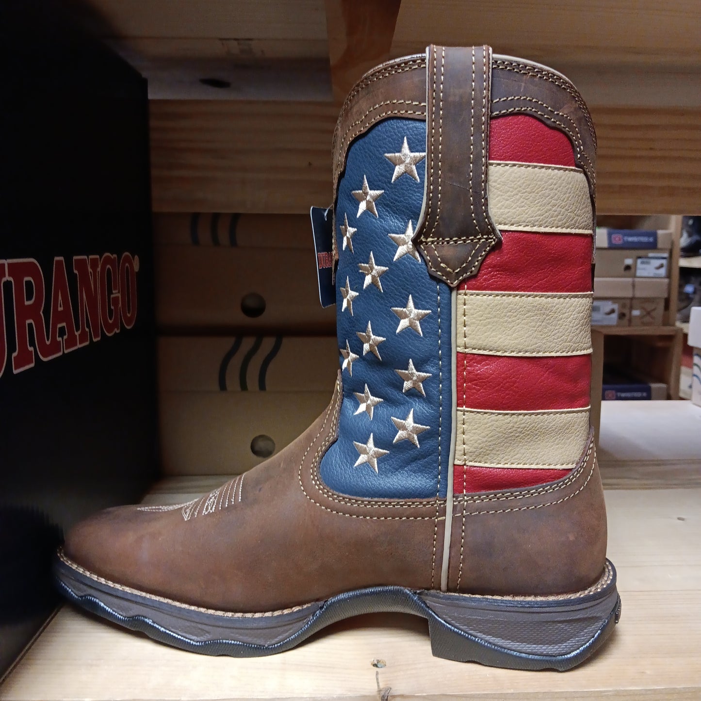 Boots- Womens Durango lady Rebel -FLAG : RD4414