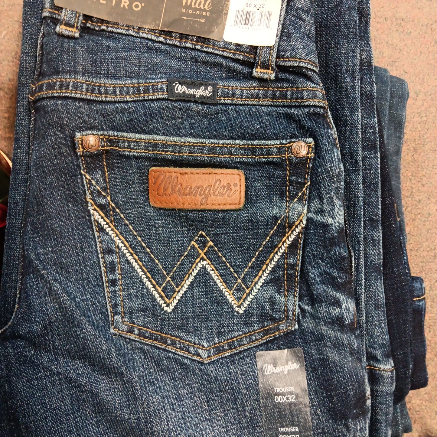 WRG WEST WMNS RETRO JEANS-BLUE : 112317172