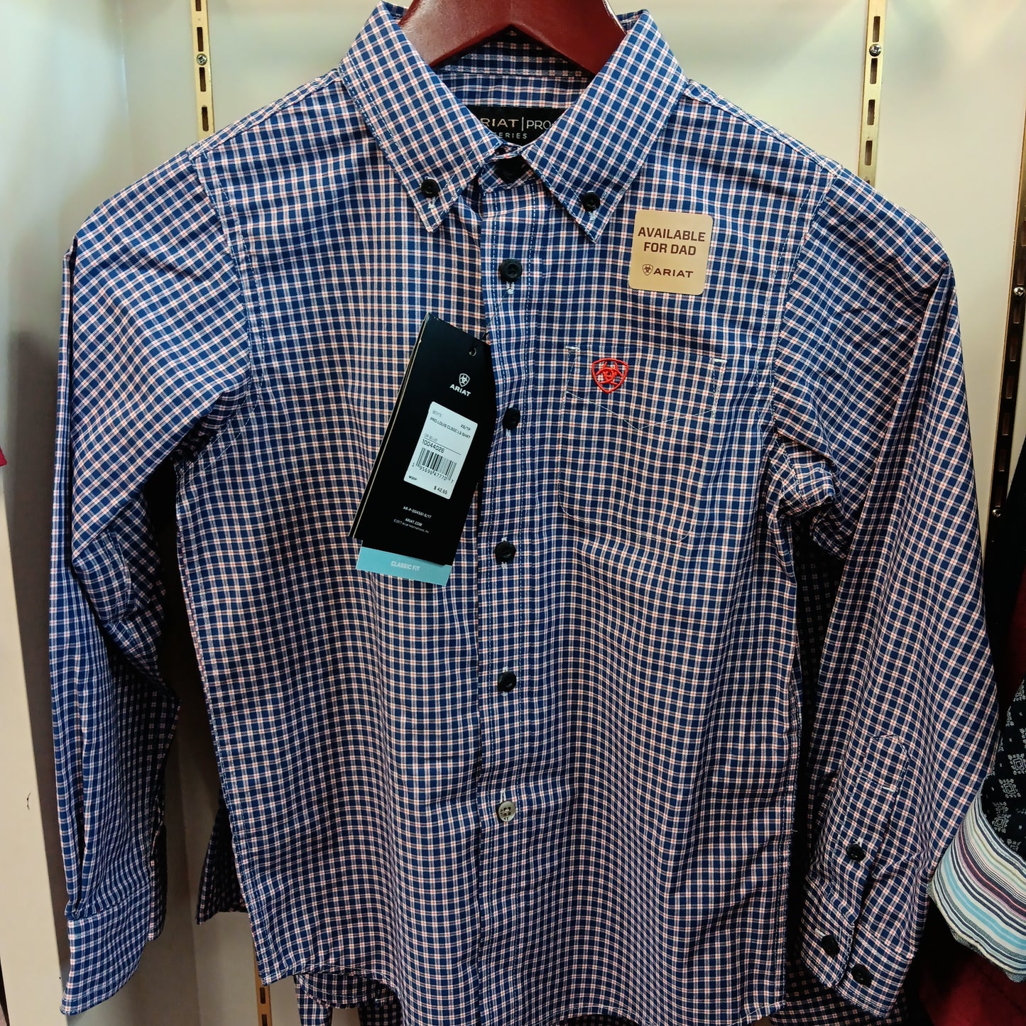 BOYS PRO LOUIS CLASSIC LS SHIRT-PLAD : 10044026