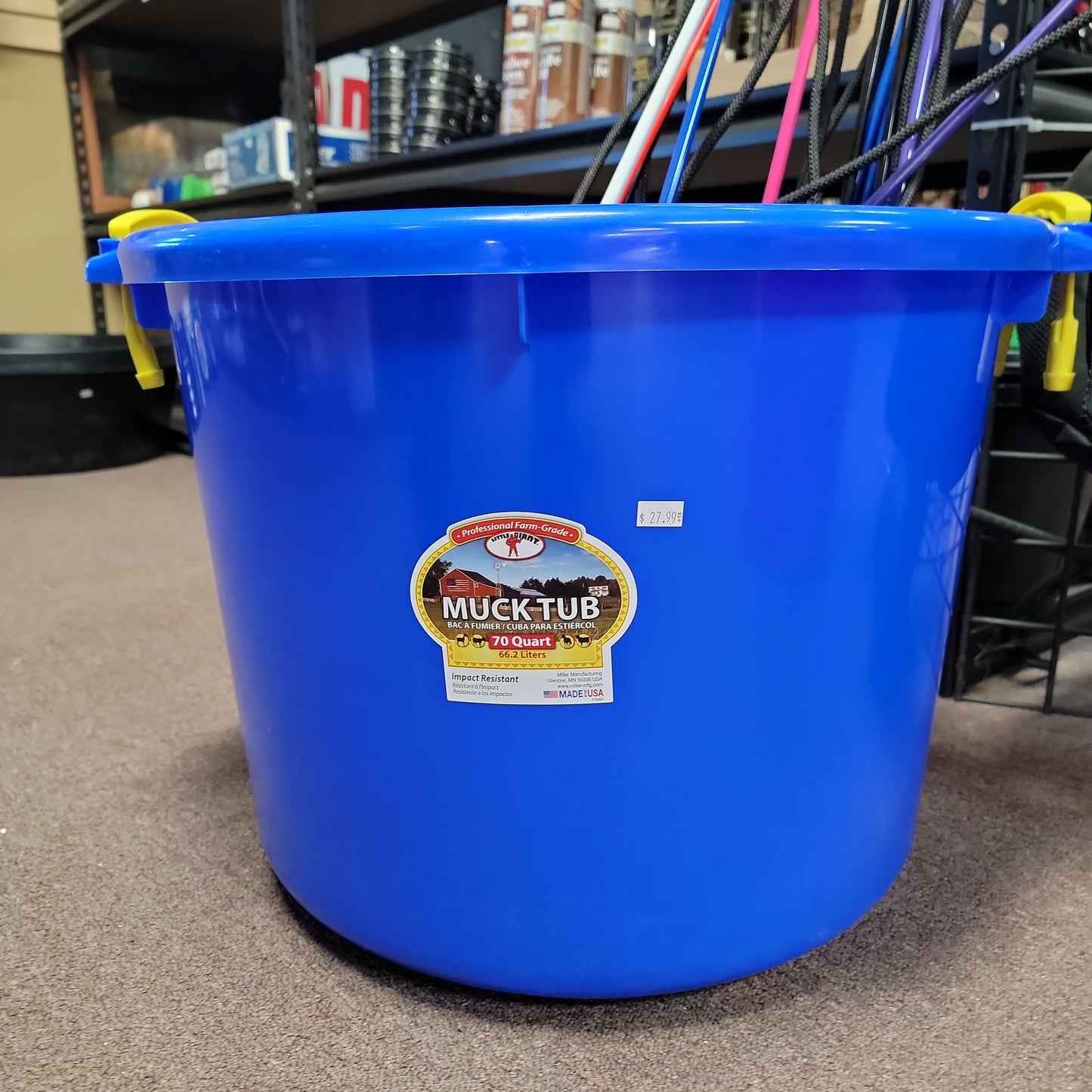 70 Quart Muck Bucket : 70 Quart