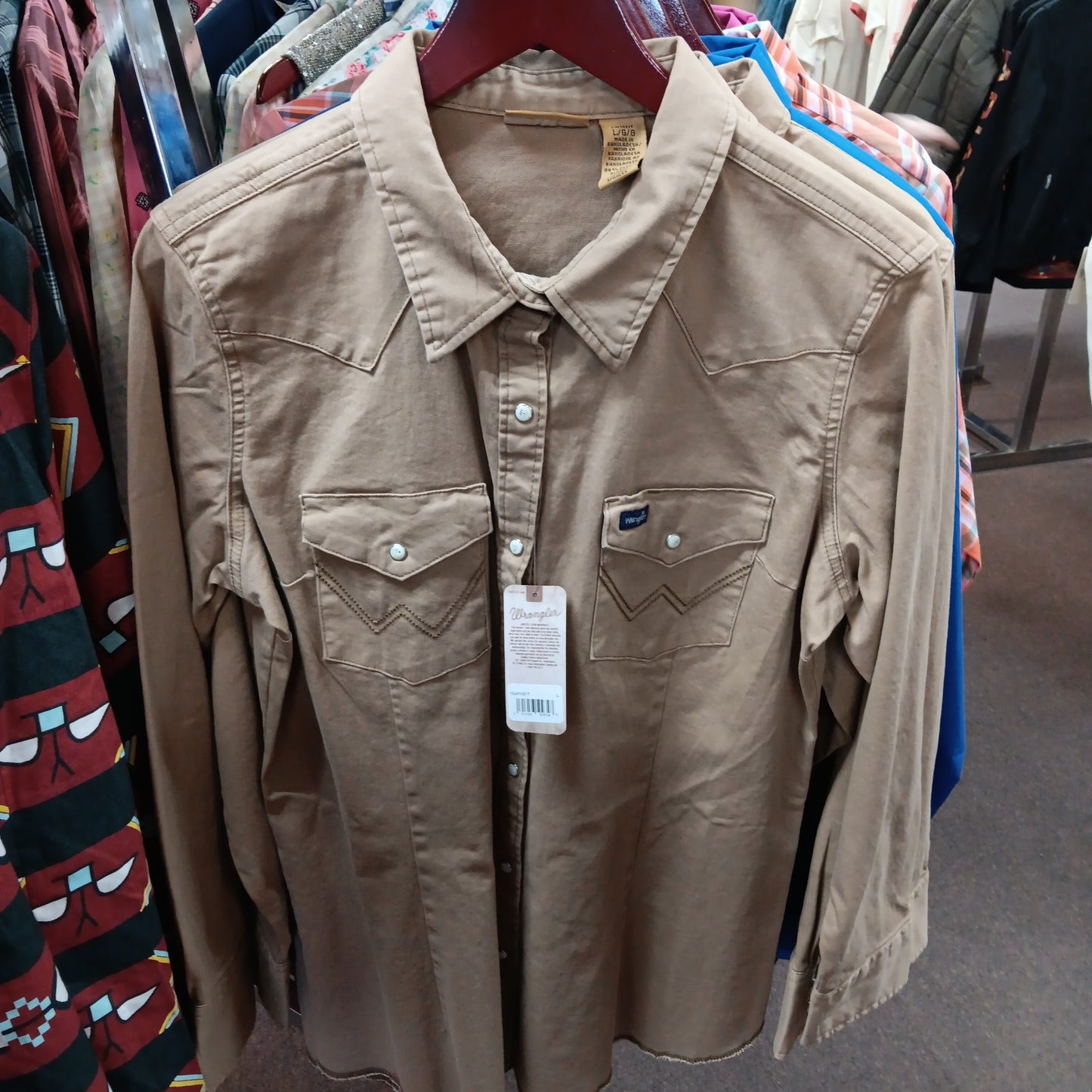 Women WRANGLER SHIRT brown 10LW1031T