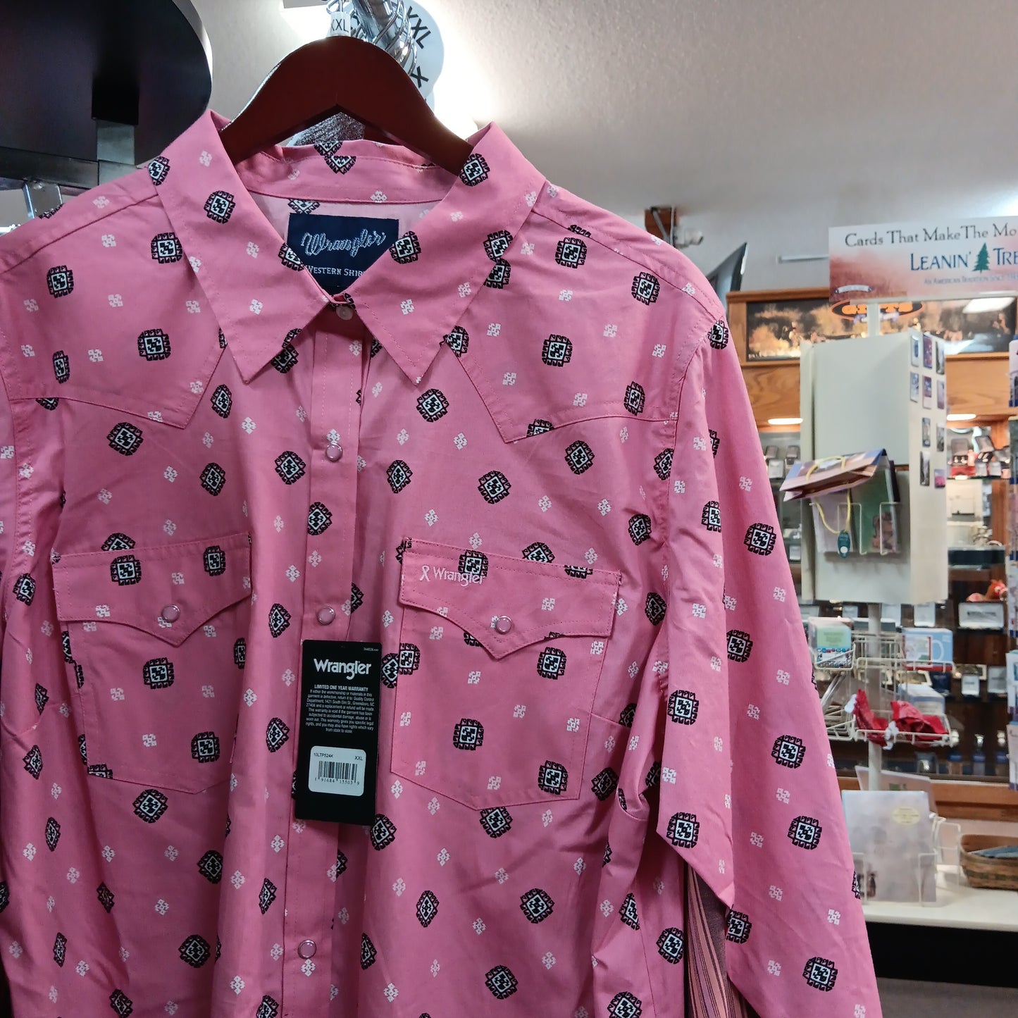 WOMENS WRANGLER SHIRT-PINK 10LTP524K