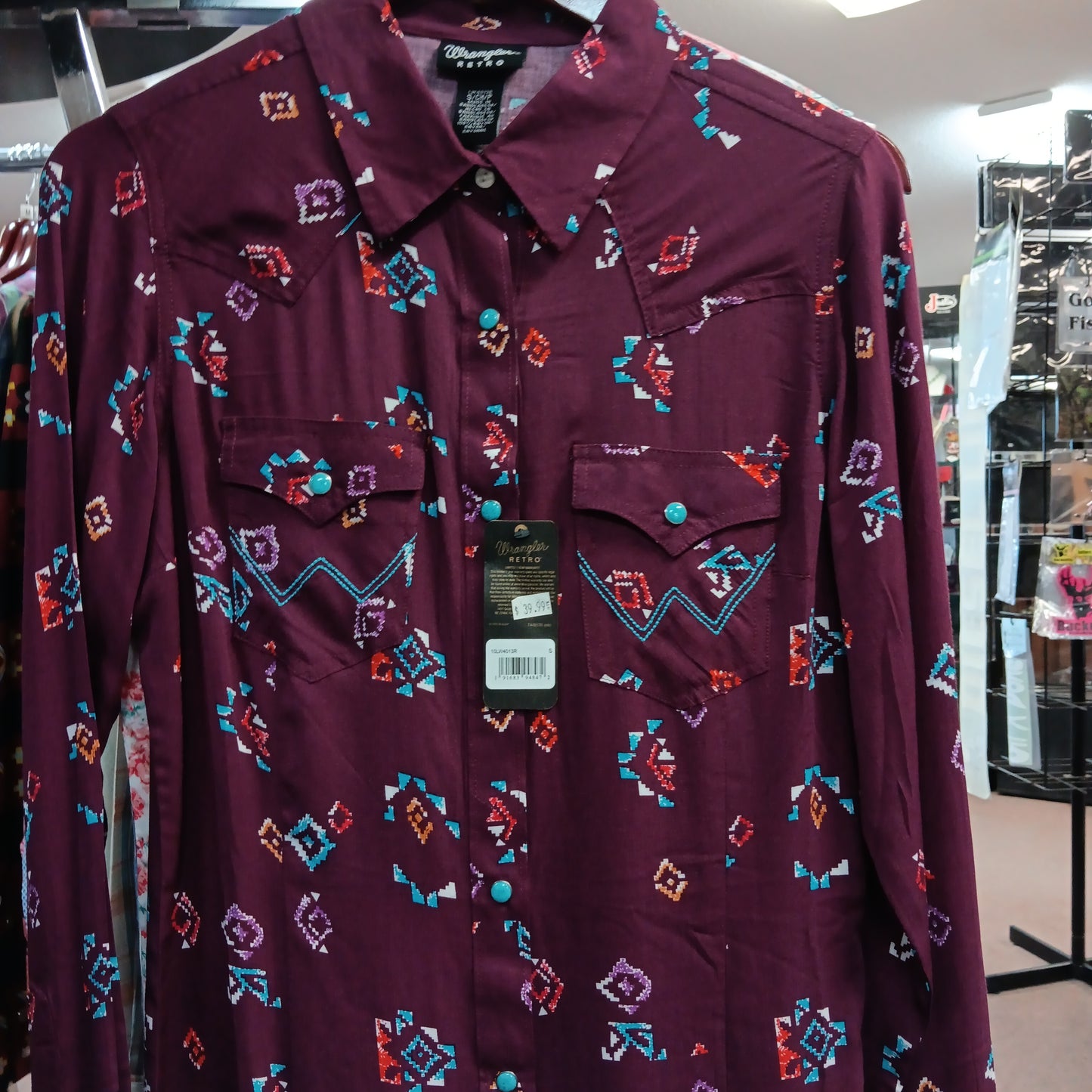 Wrangler - Womens shirt-PURPLE 10LW4013R