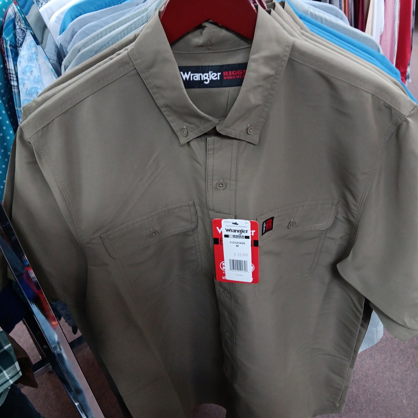WRANGLER RIGGS WORK WEAR SHORT SLEEVE