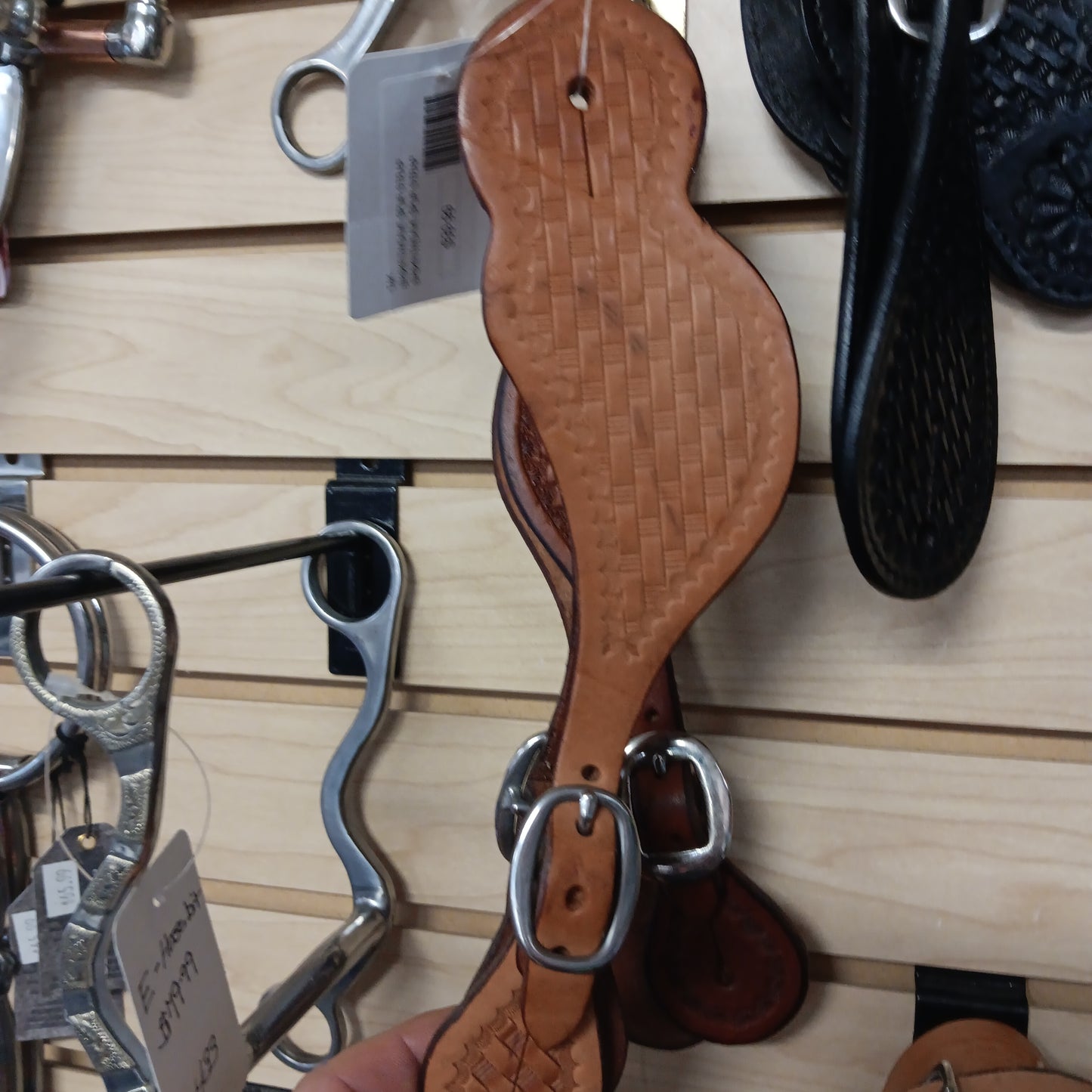 BASKETWEAVE SPUR STRAP