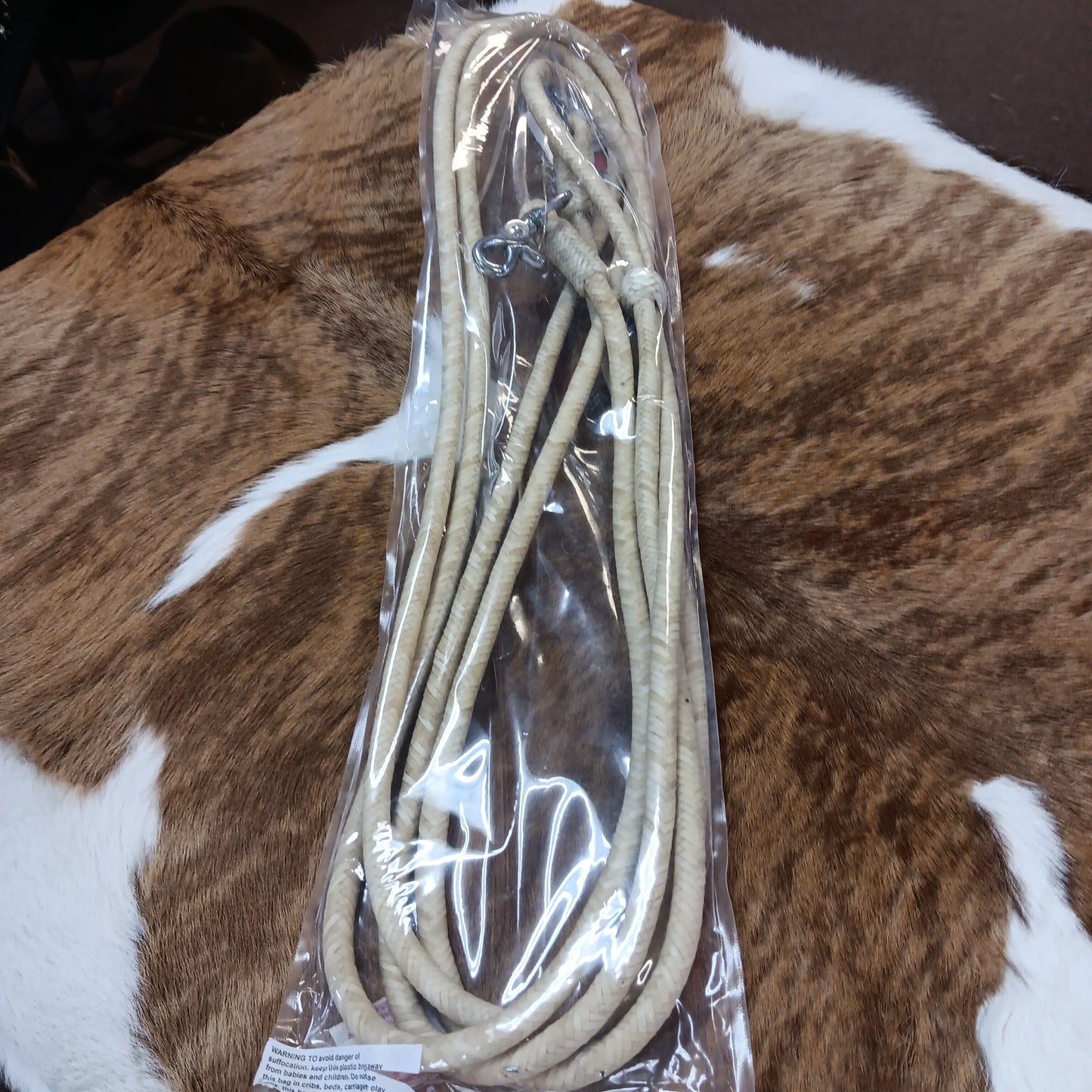 Delux Rawhide roping rein-7'