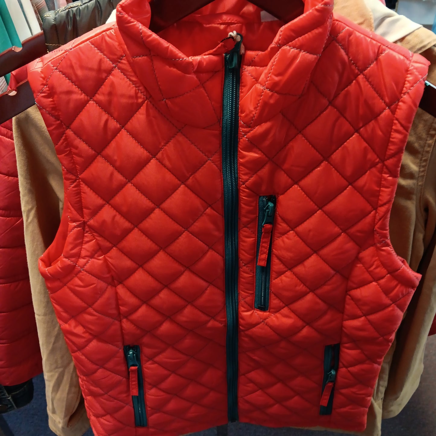 Girls Primaloft vest-red : m