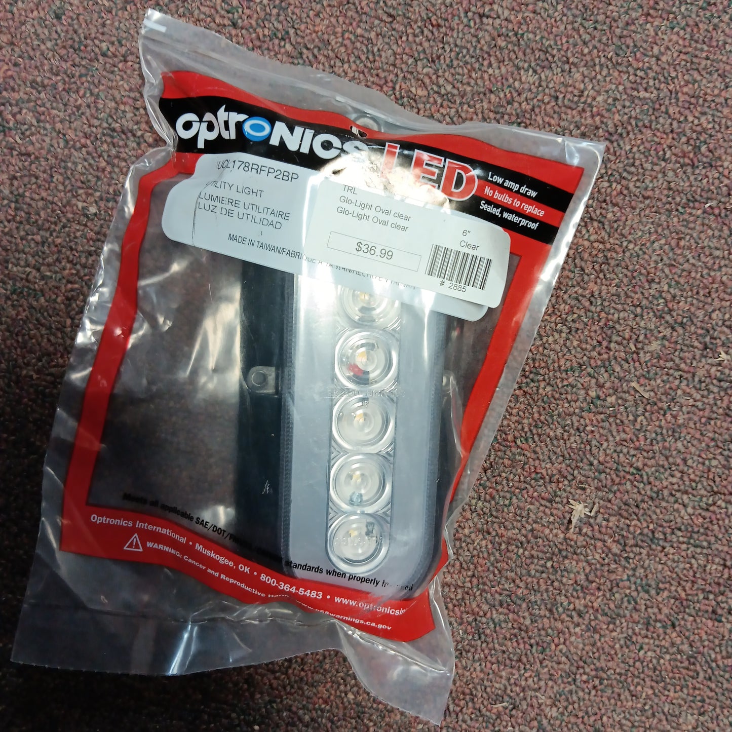 Glo-Light Oval clear-Clear : 6"