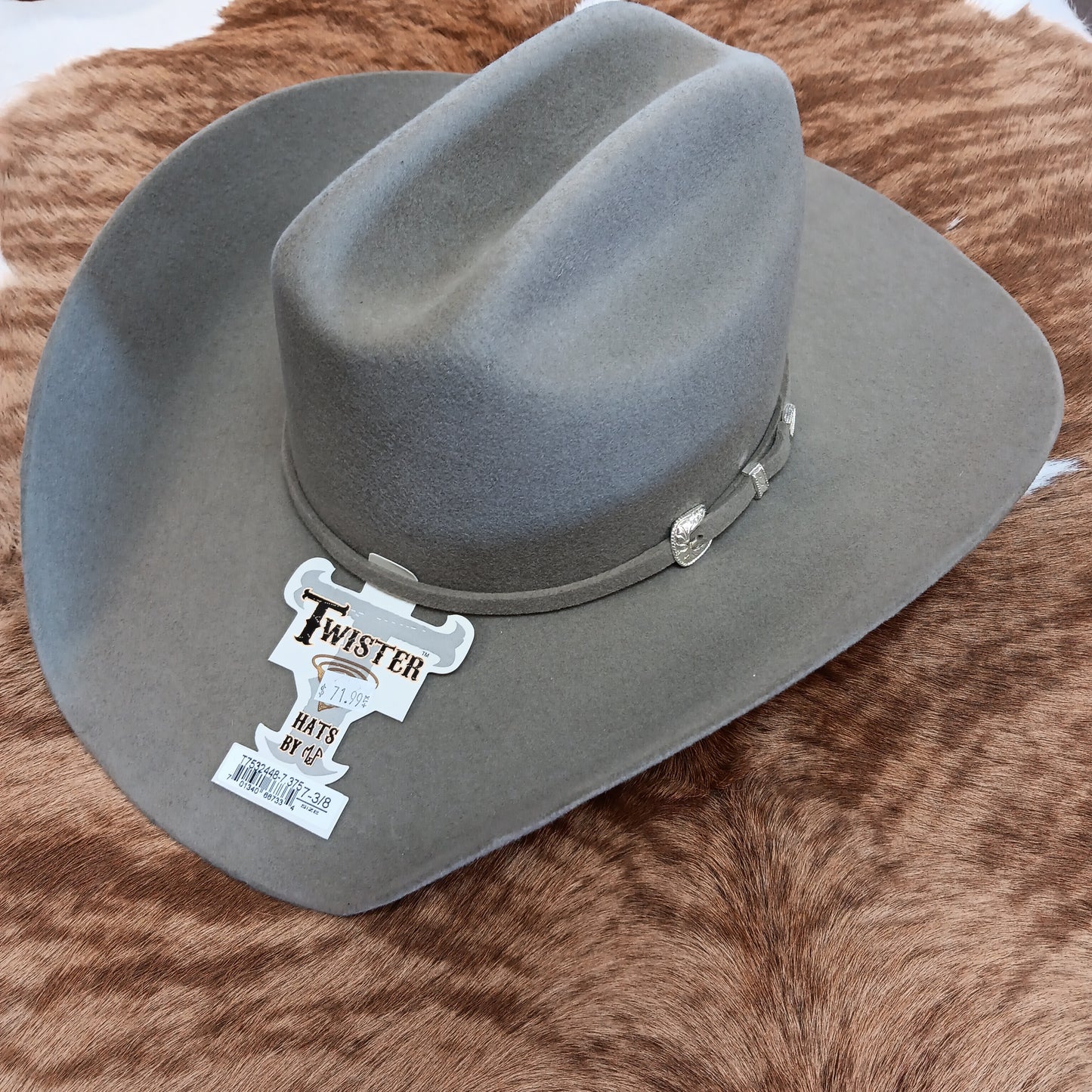 HAT TWISTER FELT-TAN : 7 3/8