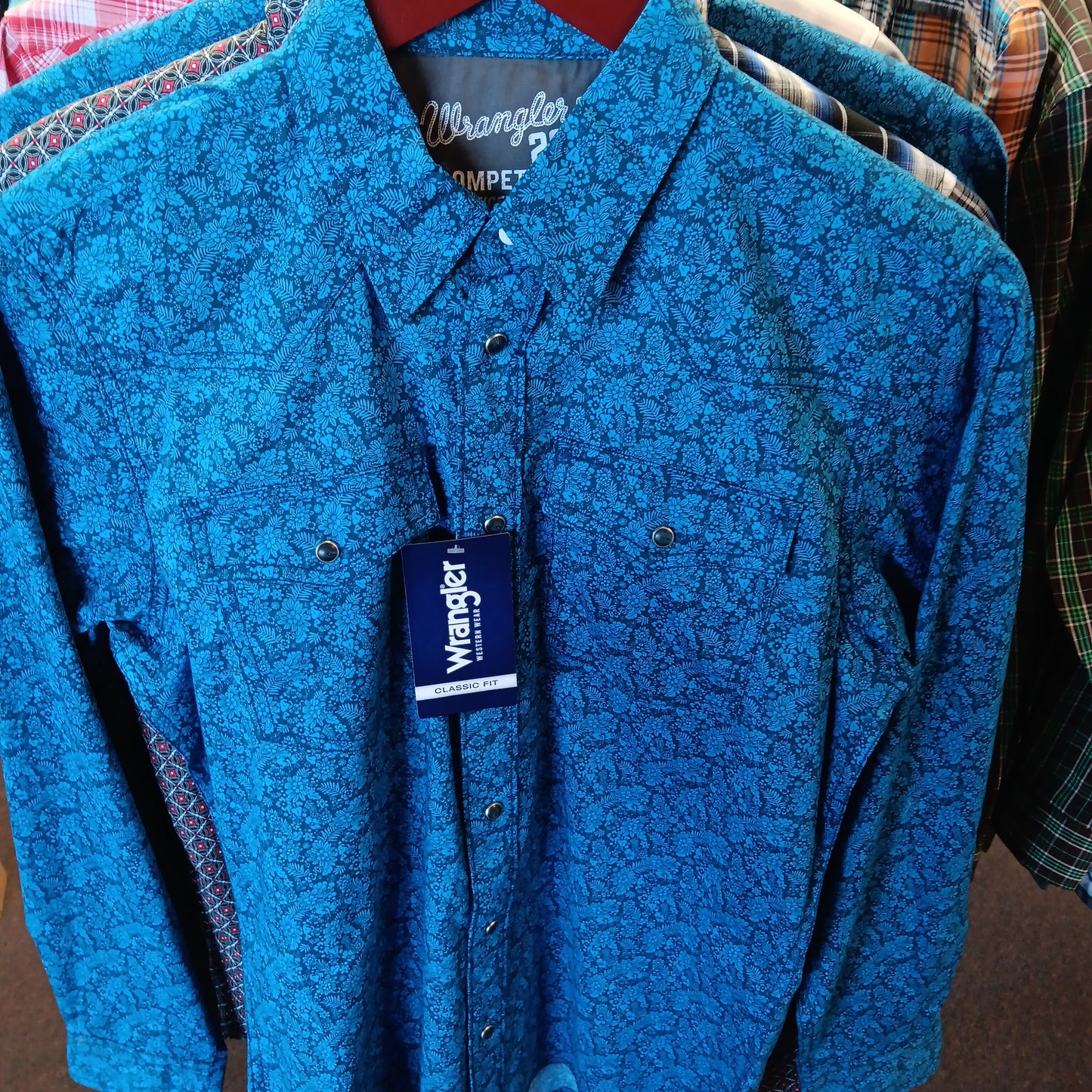 WRANGLER BOYS AC SHIRT-BLUE : XL