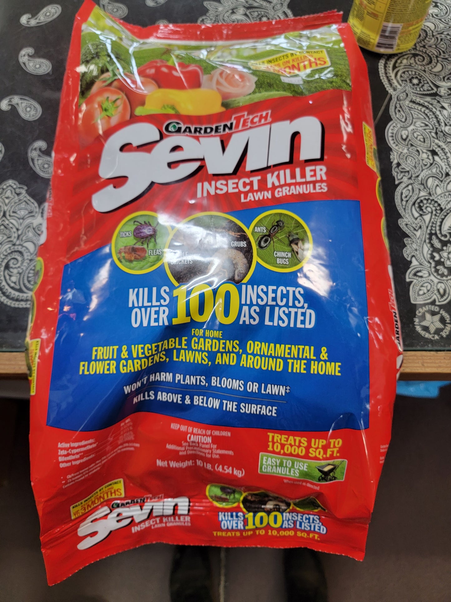 SEVIN 2% GRANULAR-RED : 10 LBS