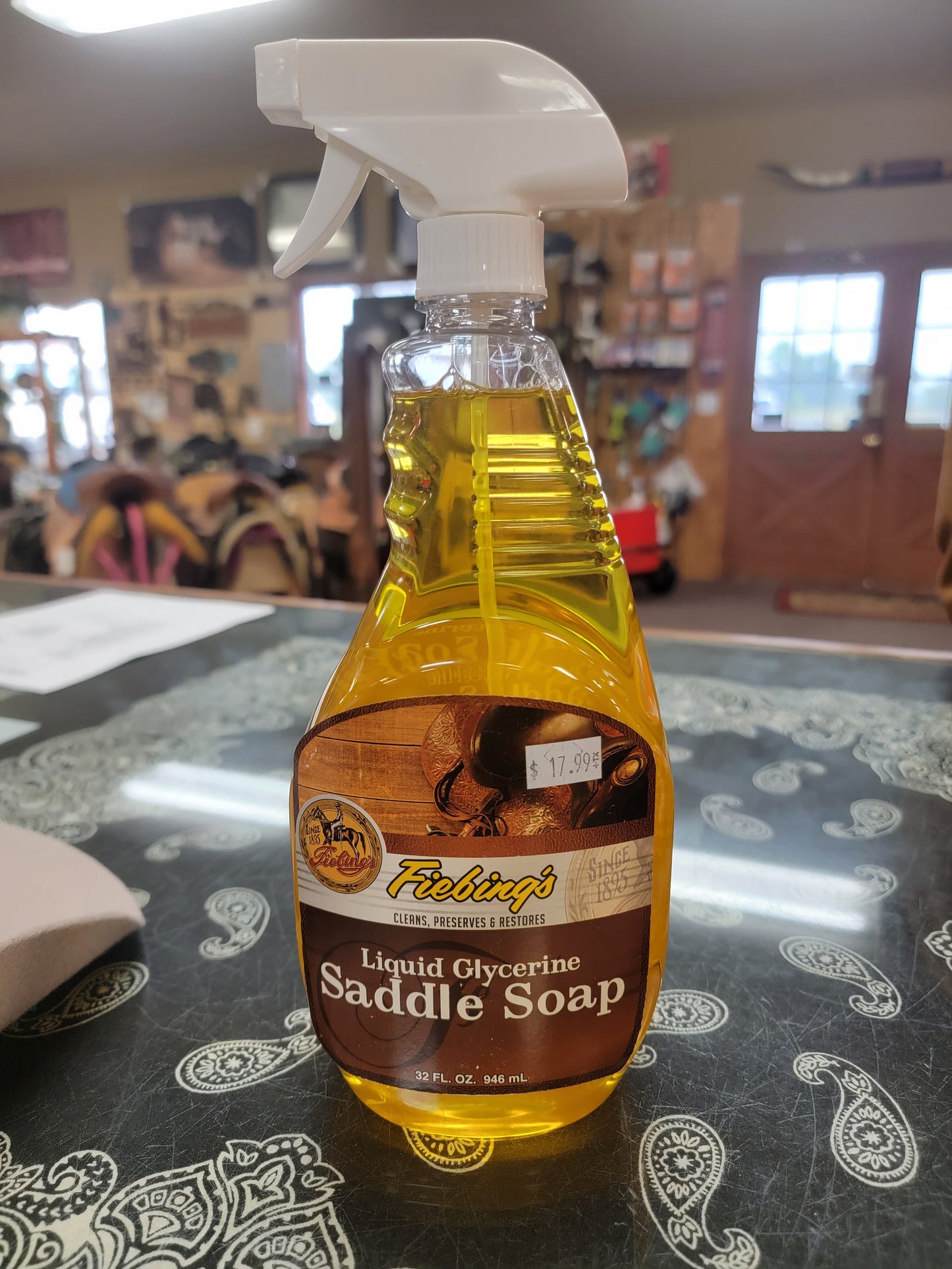 Liquid Glycerine Saddle Soap-Yellow : 1 Quart