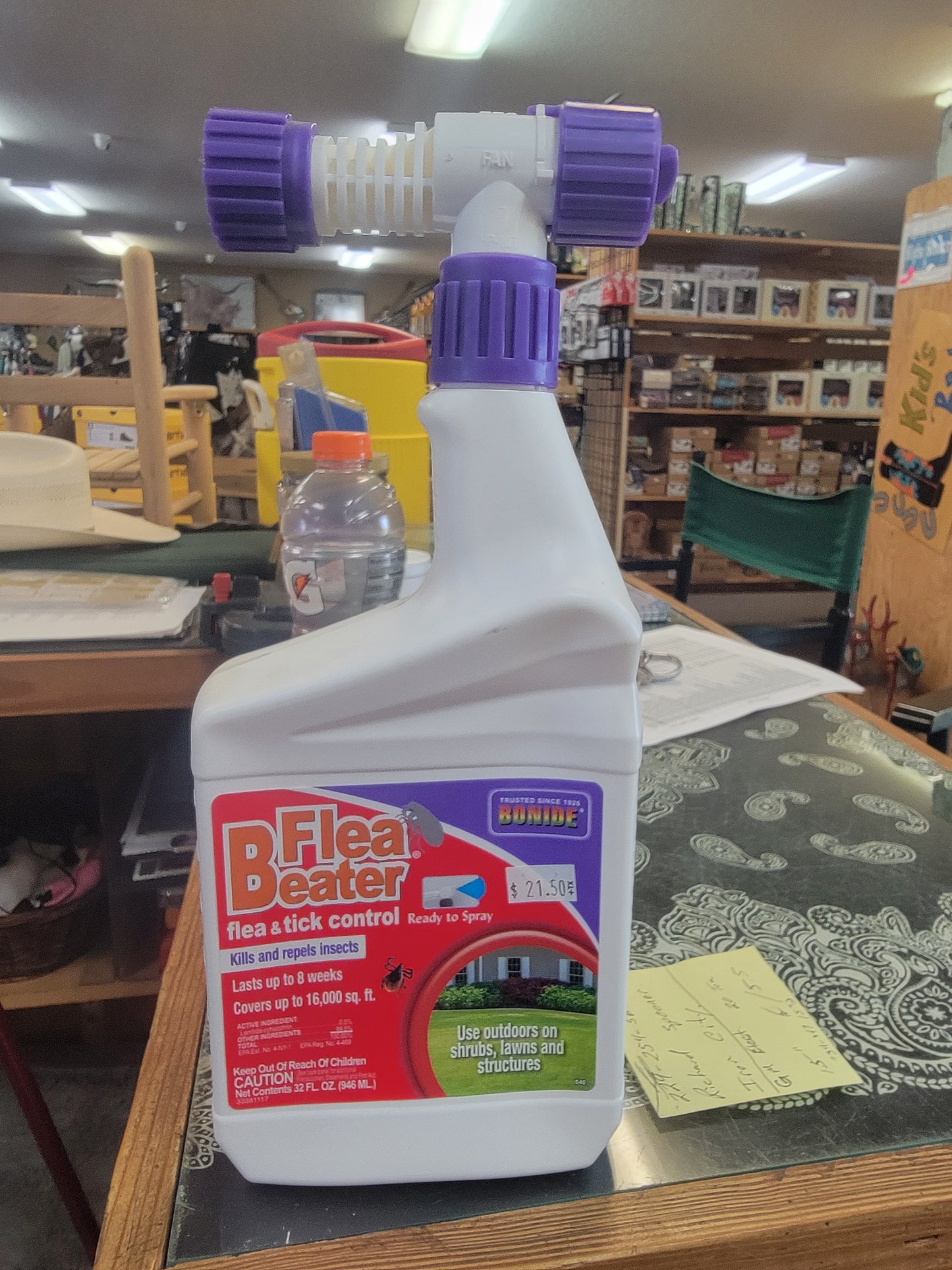 Flea Beater Flea and tick spray-Bottle : 32 OZ