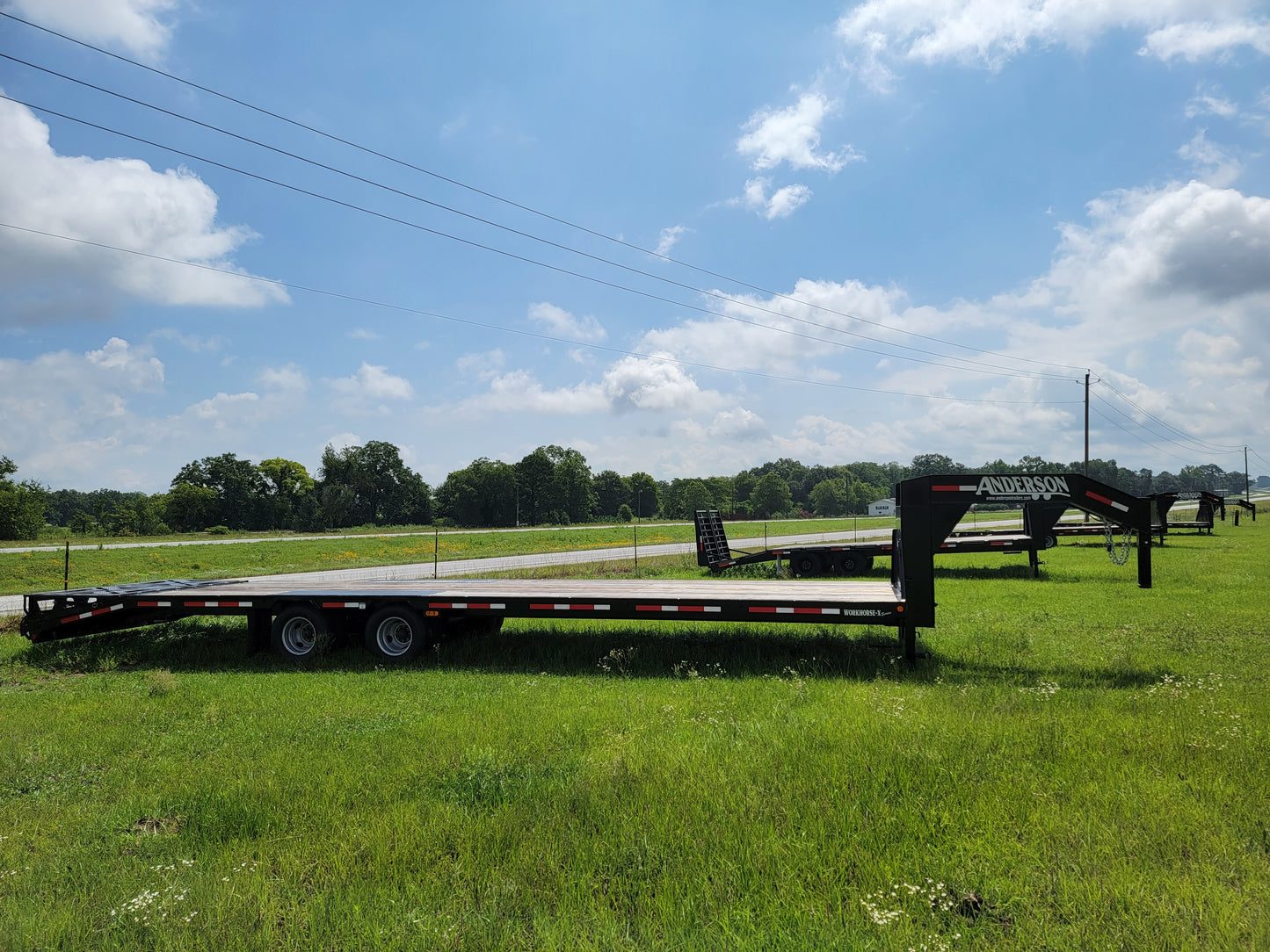 Anderson 35ft Gooseneck trailer-Black : 8 x 35