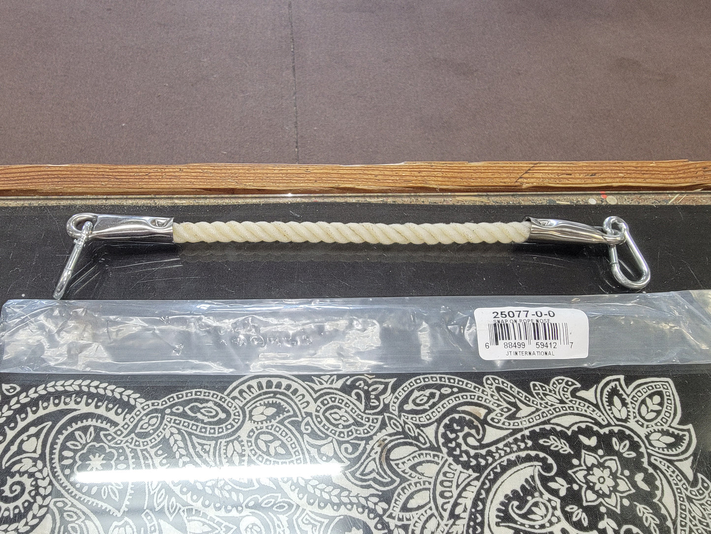 Hackamore Snap on rope nose