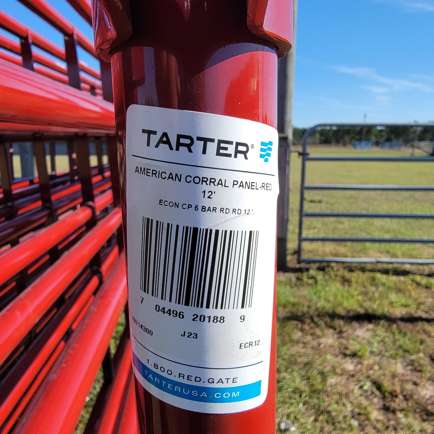 Tarter 12' Panel - Red : 12"