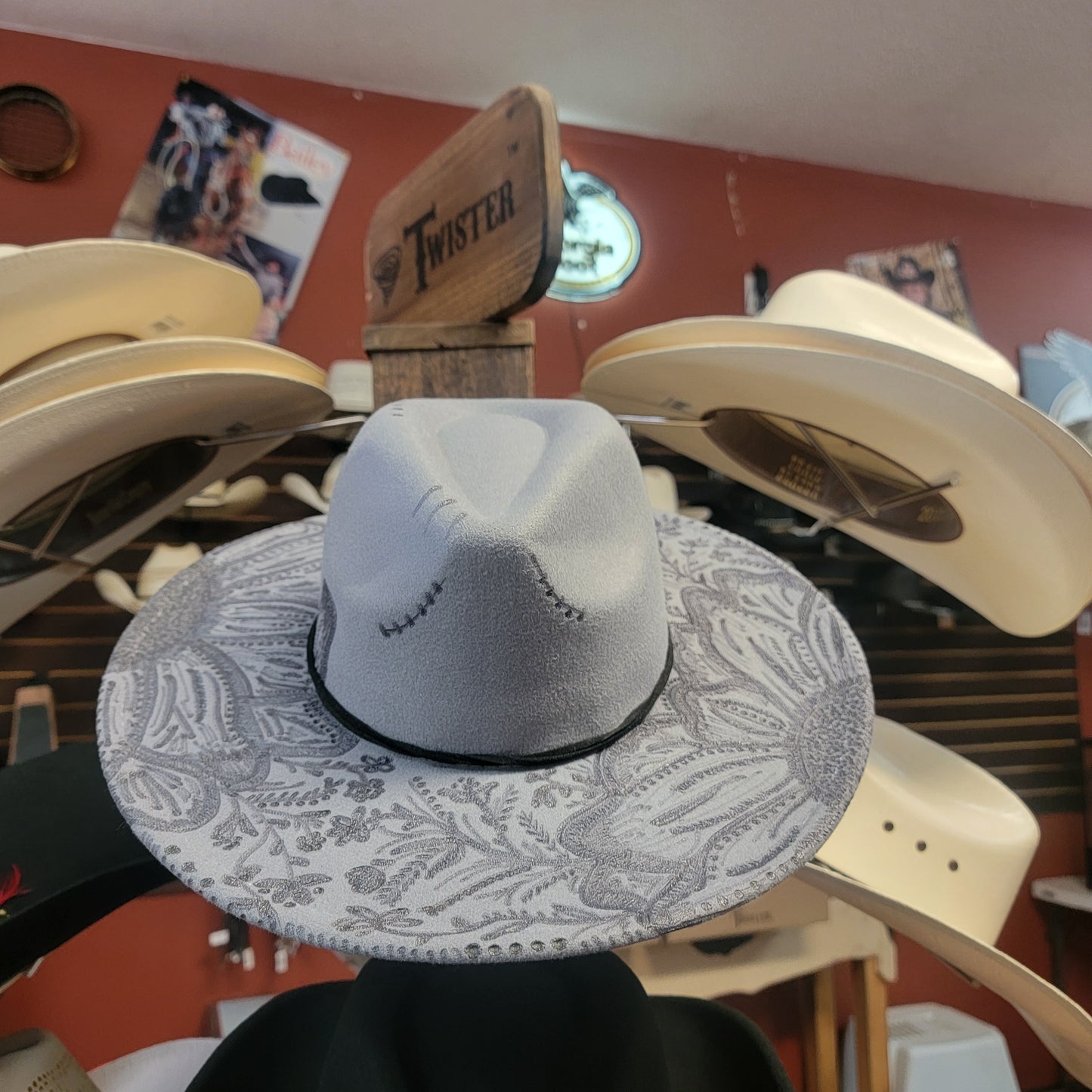 Custom Cow girl hat 12523