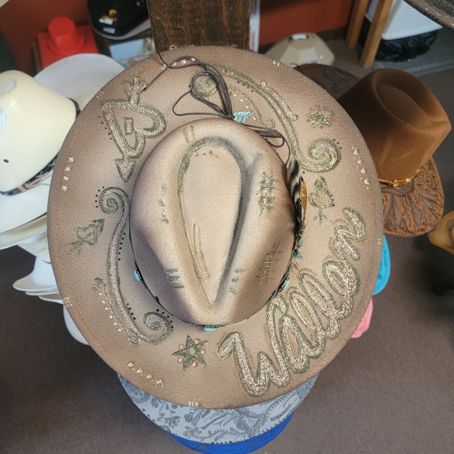Custom Cow girl hat 12523