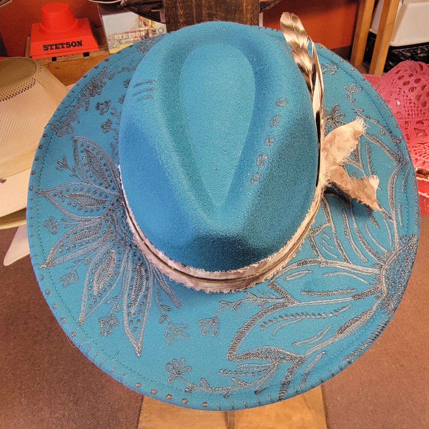 Custom Cow girl hat 12523