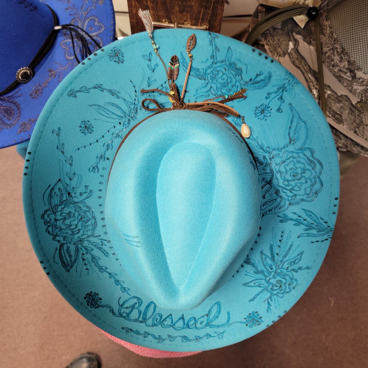 Custom Cow girl hat 12523