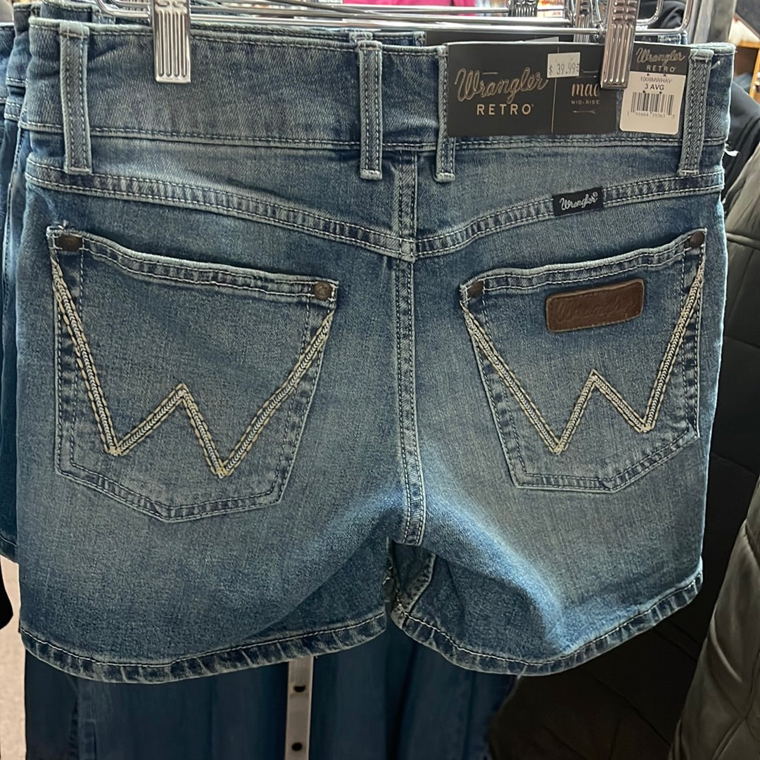 GIRLS WRANGLER mae SHORTS-LBLUE 1009MWHAV