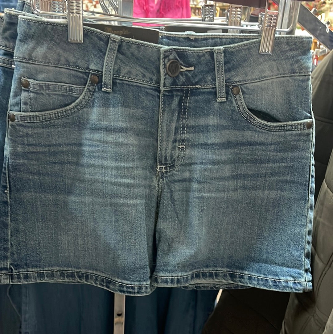 GIRLS WRANGLER mae SHORTS-LBLUE 1009MWHAV