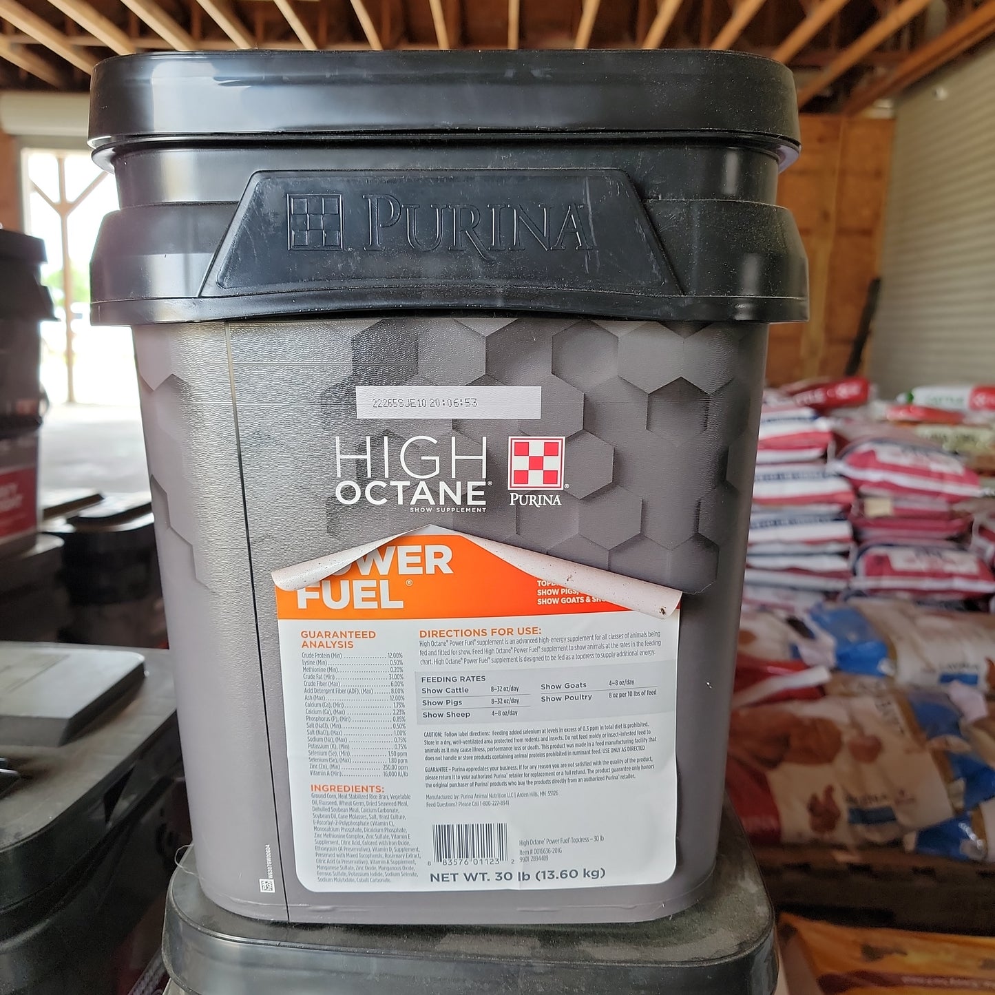 High Octane Power fuel-White pail : 30# 0016636