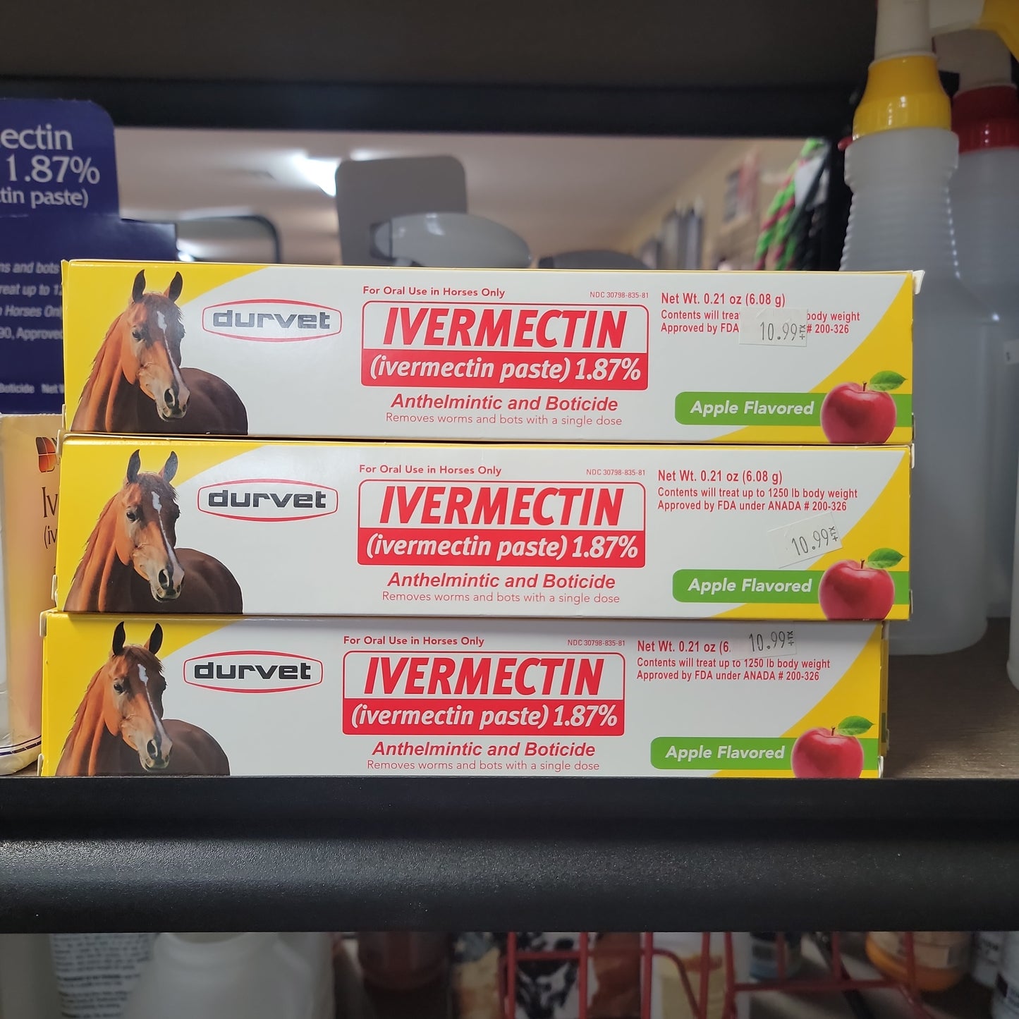 Durvet Ivermectin paste 1.87%-Box : .21OZ