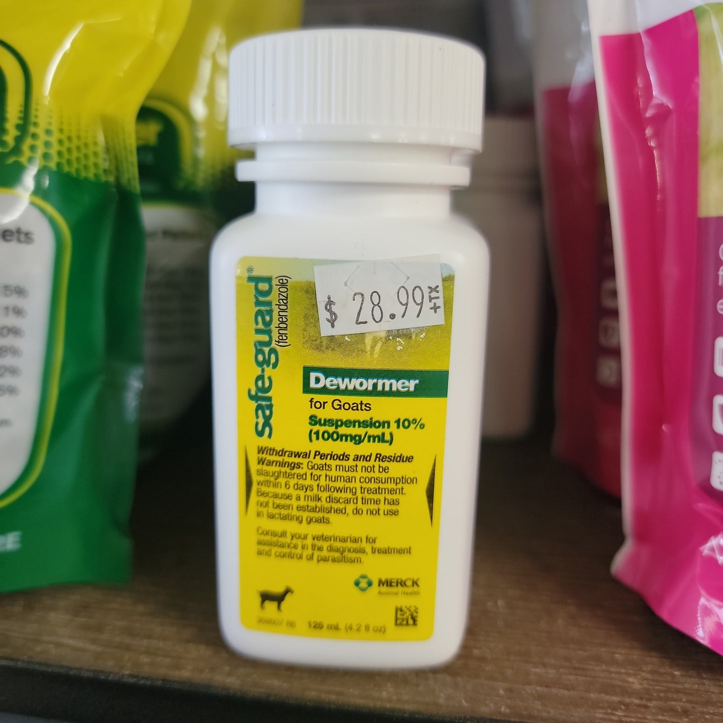 Safe Guard Goat Dewormer-Green/Yellow : 4.2 oz