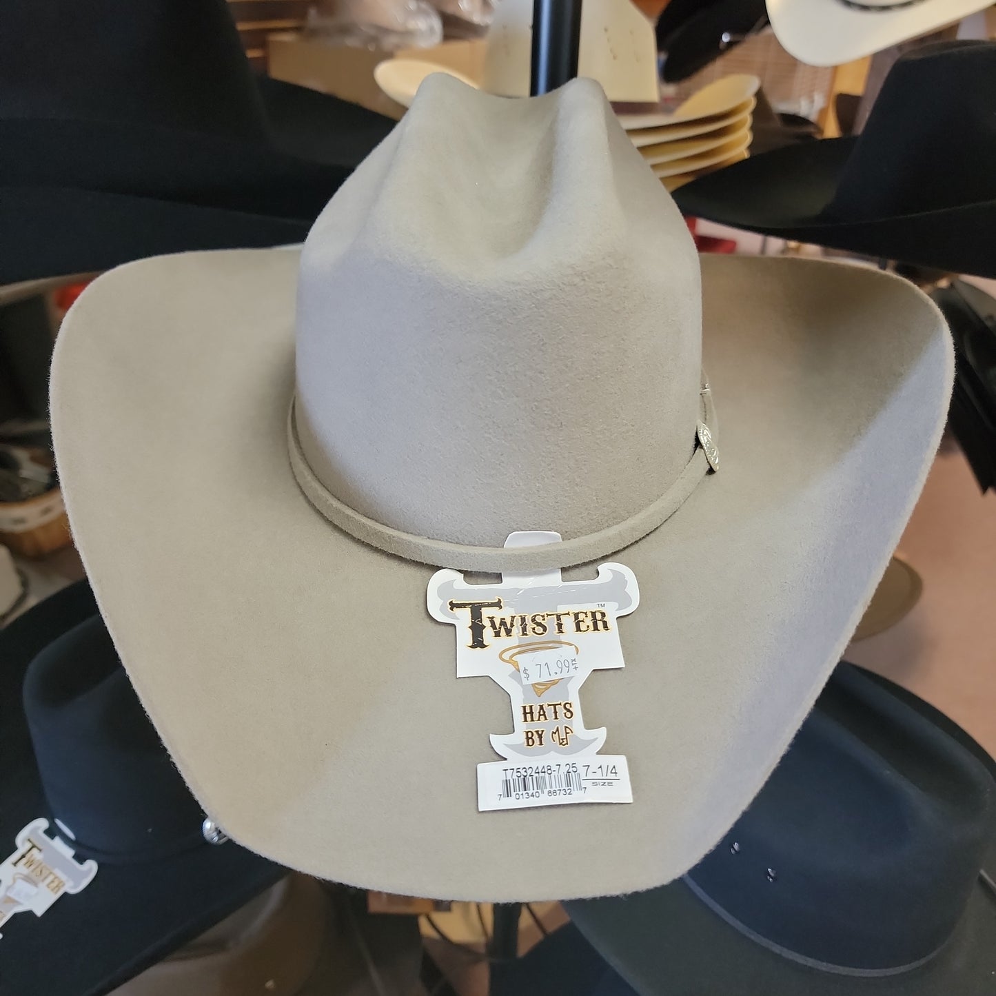 HAT TWISTER FELT-TAN : 7 1/4