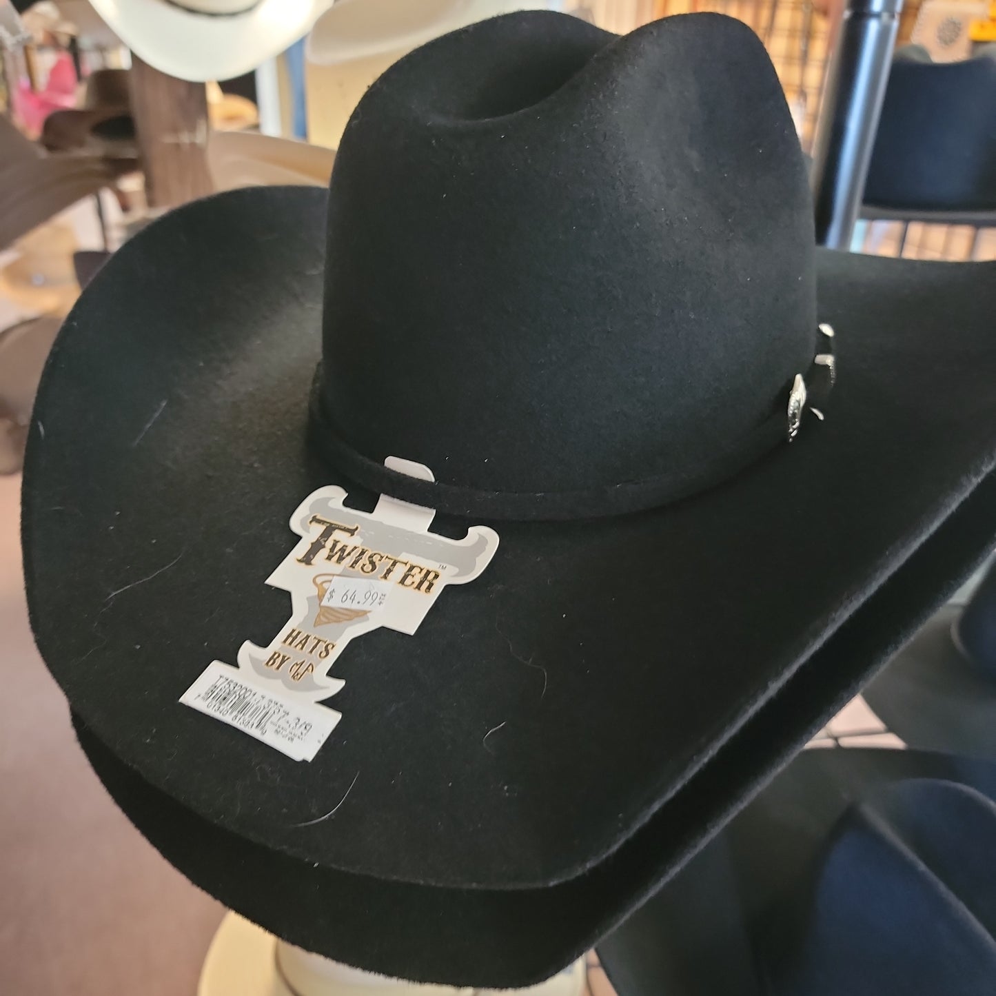 TWISTER LARETO HAT-black : 7 3/8