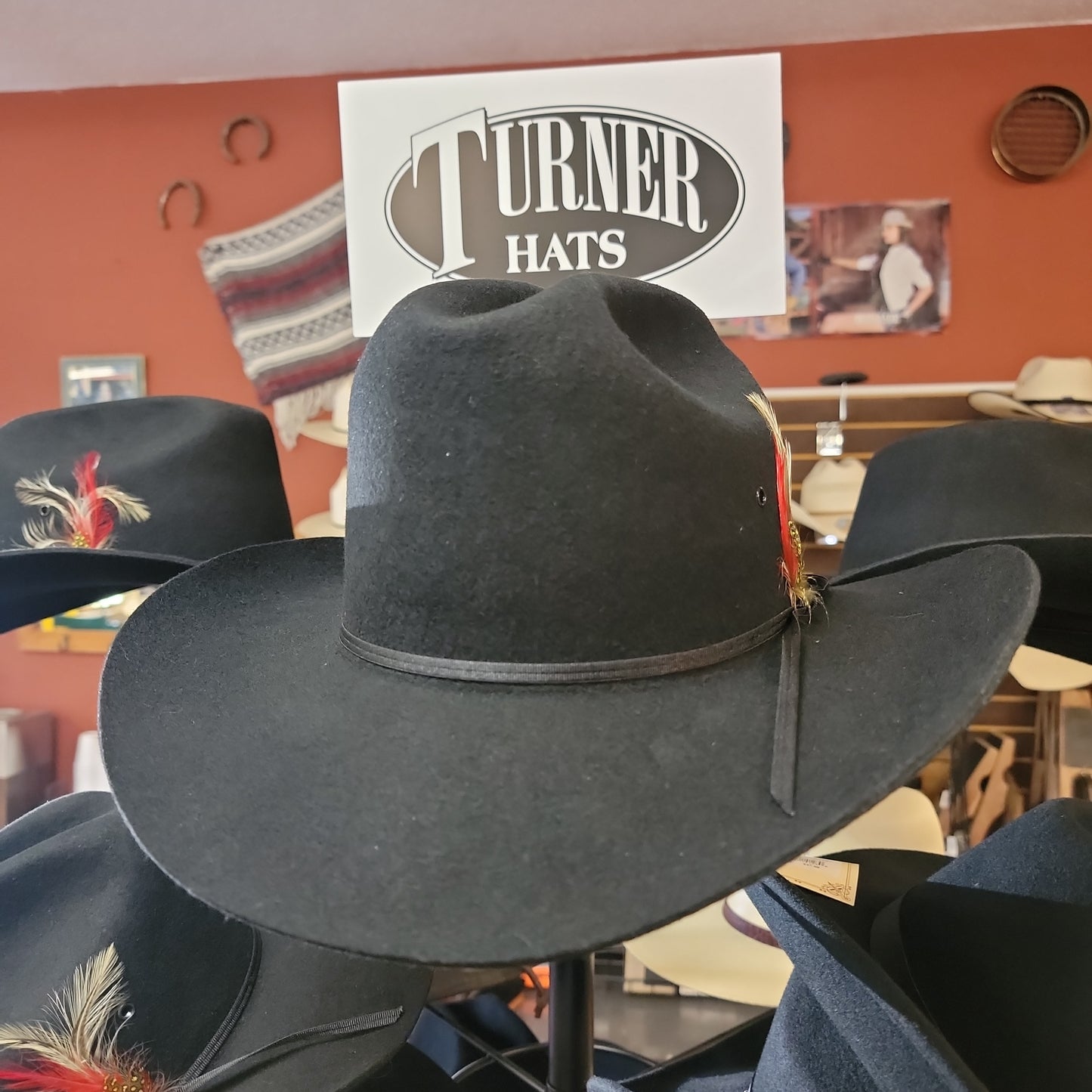 OLD WEST BLACK FELT HAT BLACK 1220