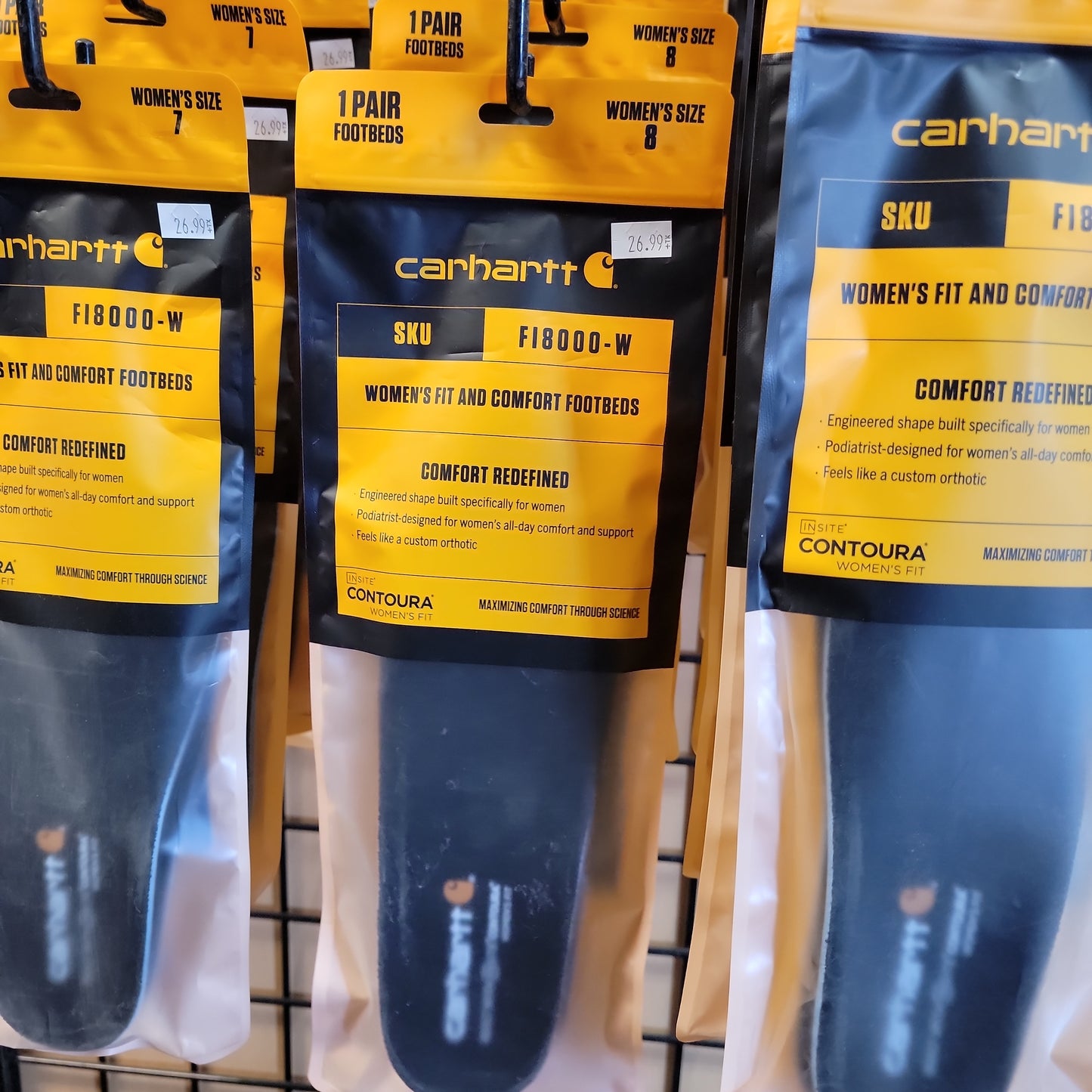 WOMEN'S CARHARTT INSITE FOOTBEB-ORANGE : 8