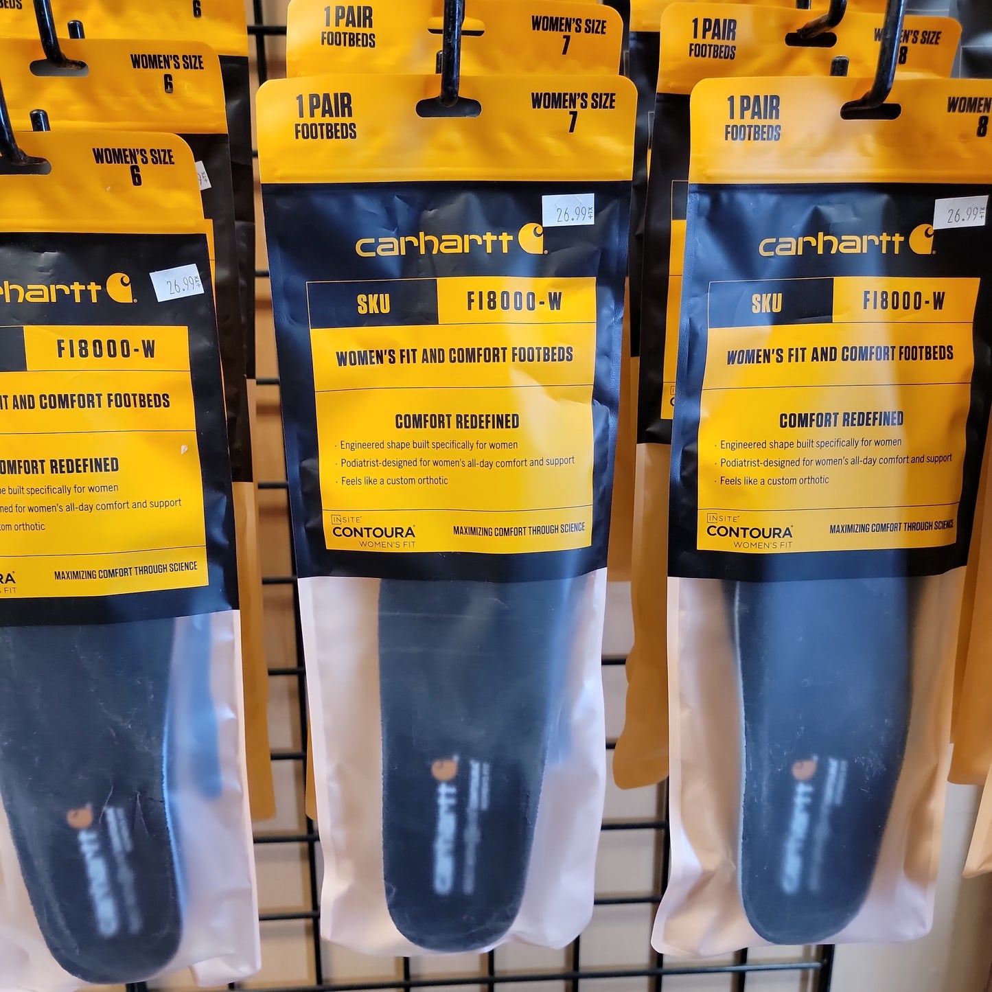 WOMEN'S CARHARTT INSITE FOOTBEB-ORANGE : 7