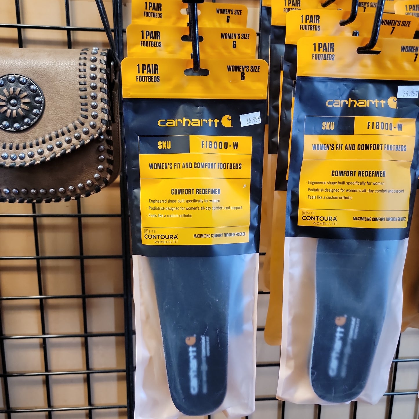 WOMEN'S CARHARTT INSITE FOOTBEB-ORANGE : 6