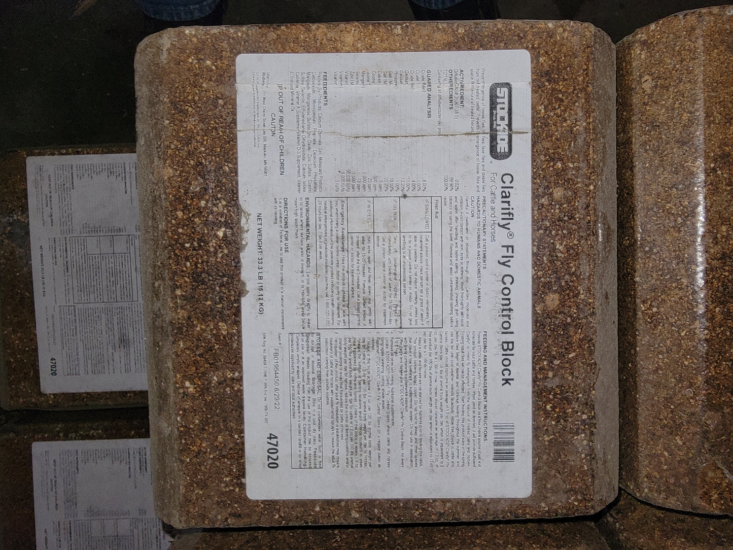 Stockade Clarifly block-Block : 50#