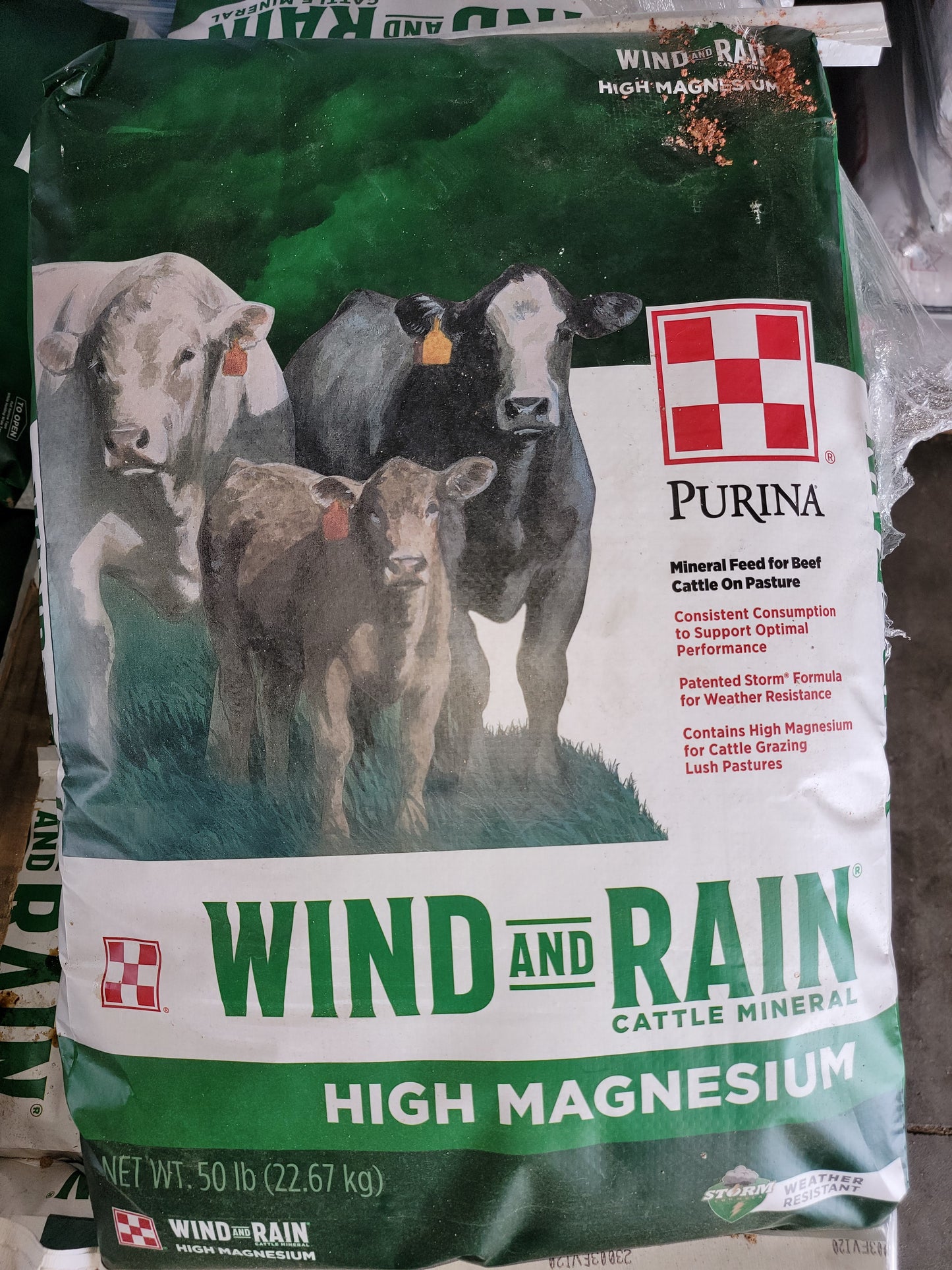 Purina Wind and Rain High Mag. Mineral-Green : 50#